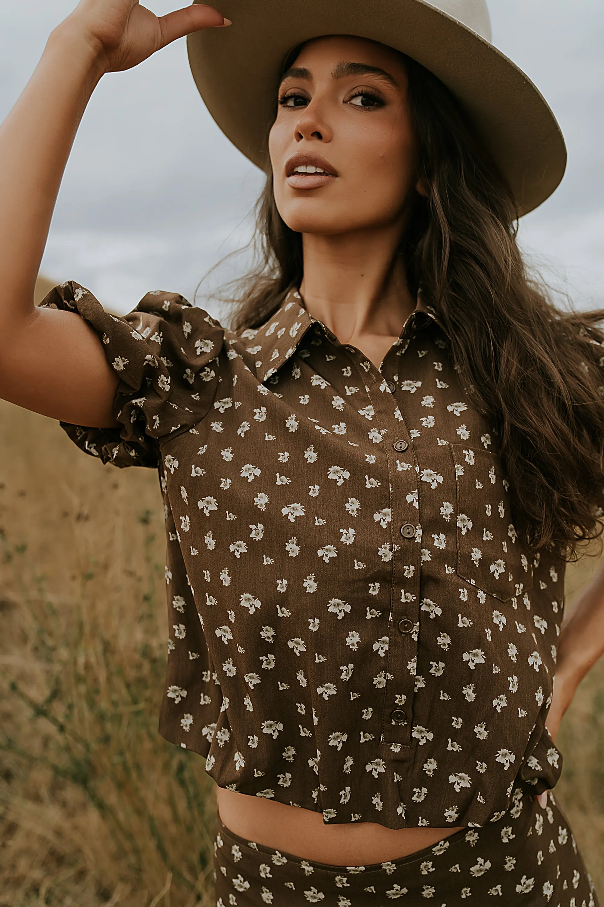 Victoria Floral Bubble Blouse sold by bohme product image thumbnail 3