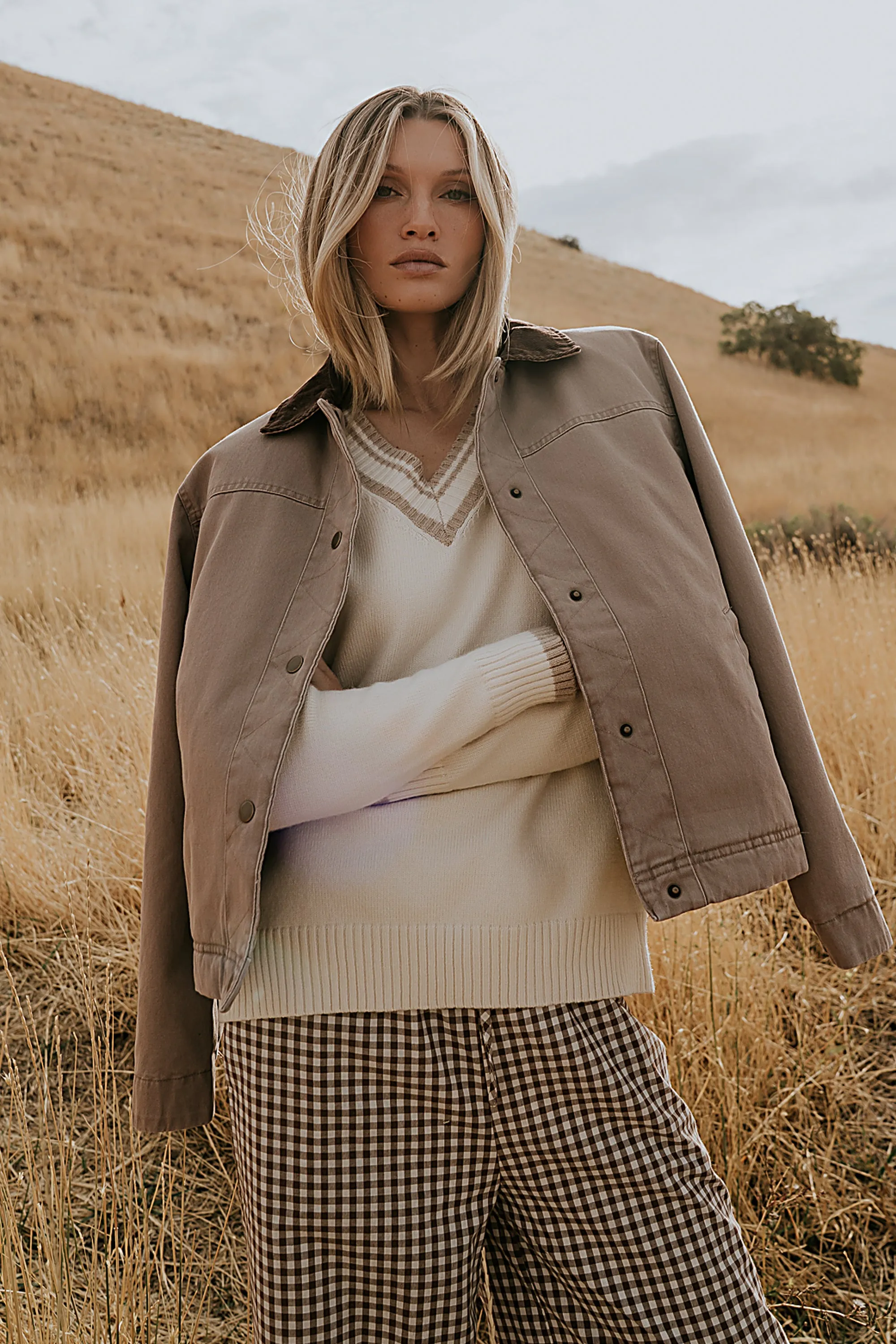 Roman Chore Jacket in Mauve - FINAL SALE sold by bohme