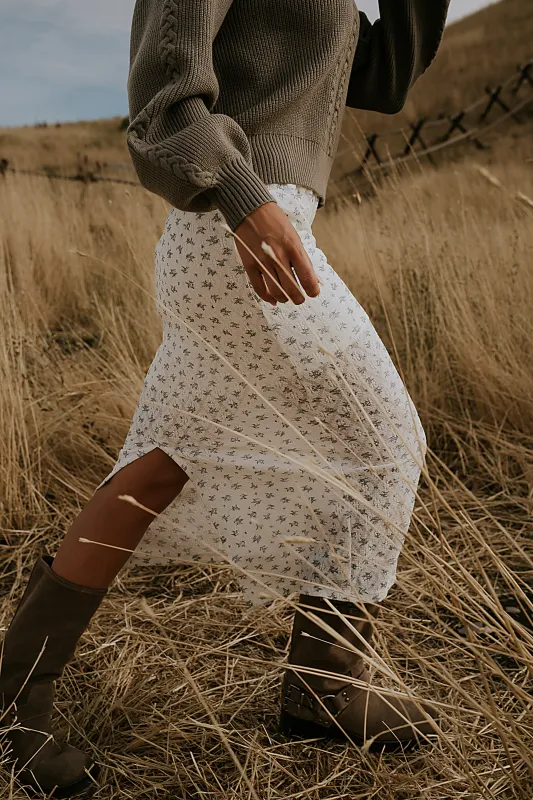 Kenyen Lace Maxi Skirt sold by bohme