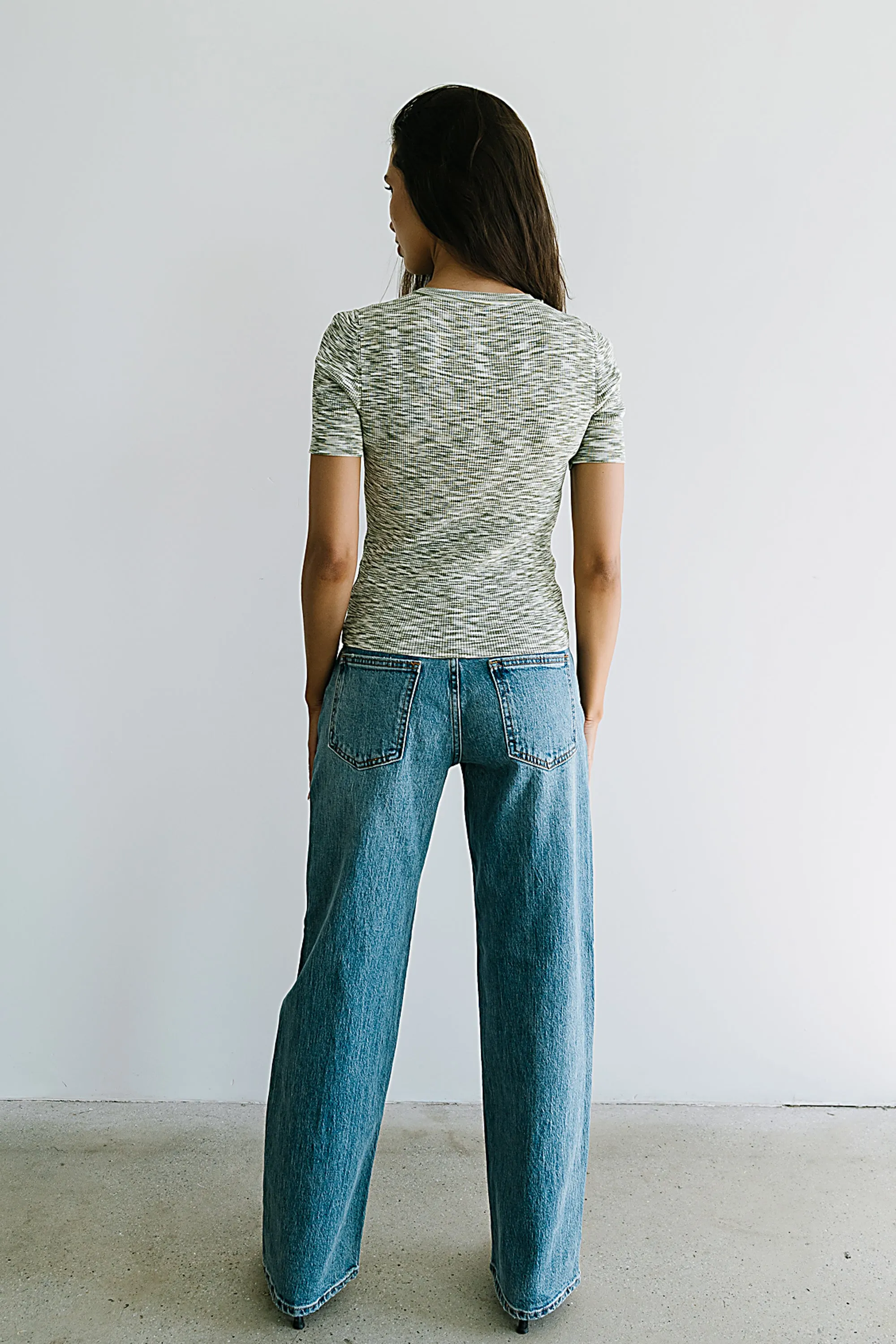 Mannie Heathered Sweater in Olive sold by bohme product image thumbnail 3