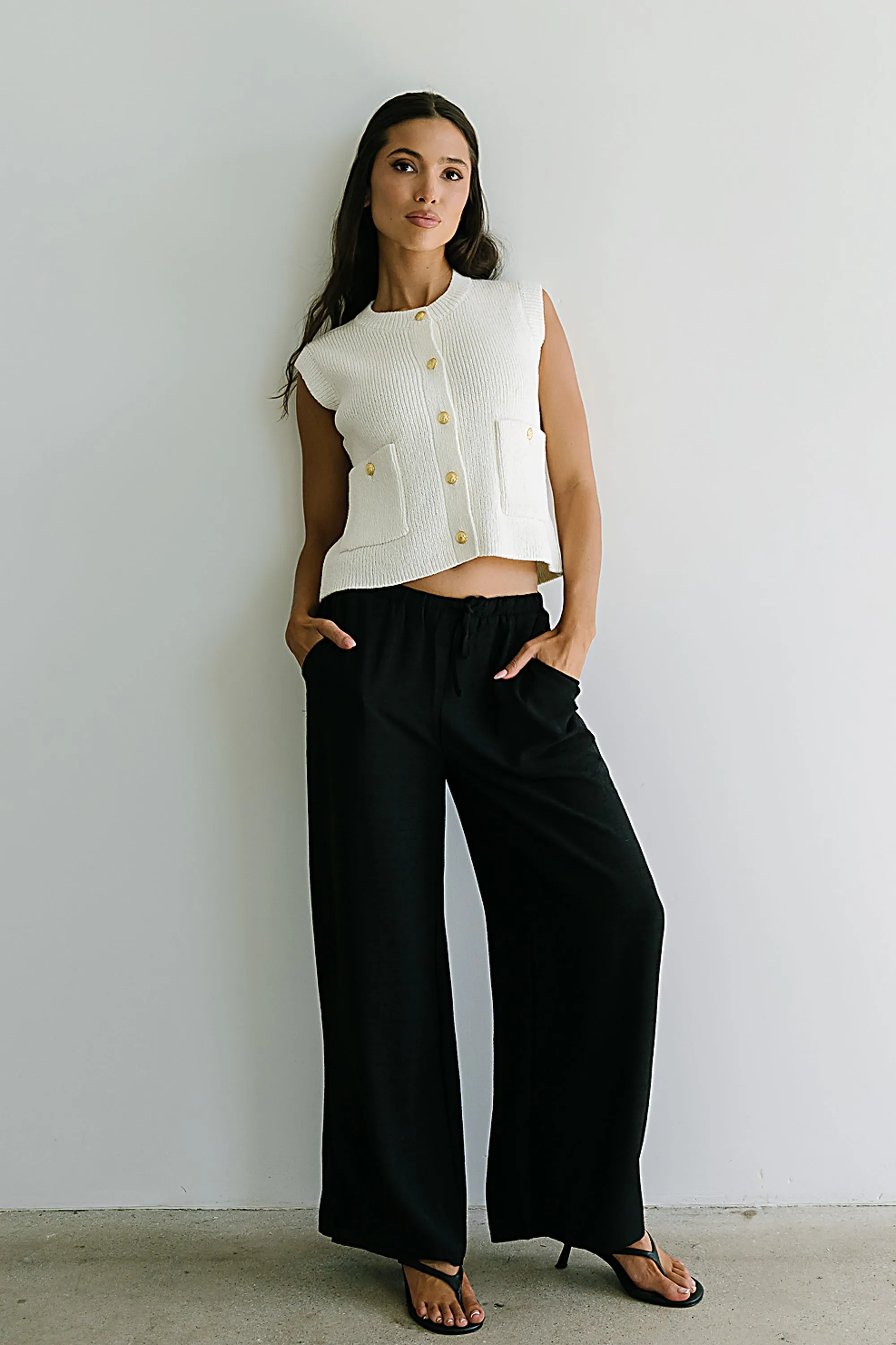 Brooks Knit Vest in Cream sold by bohme product image thumbnail 3