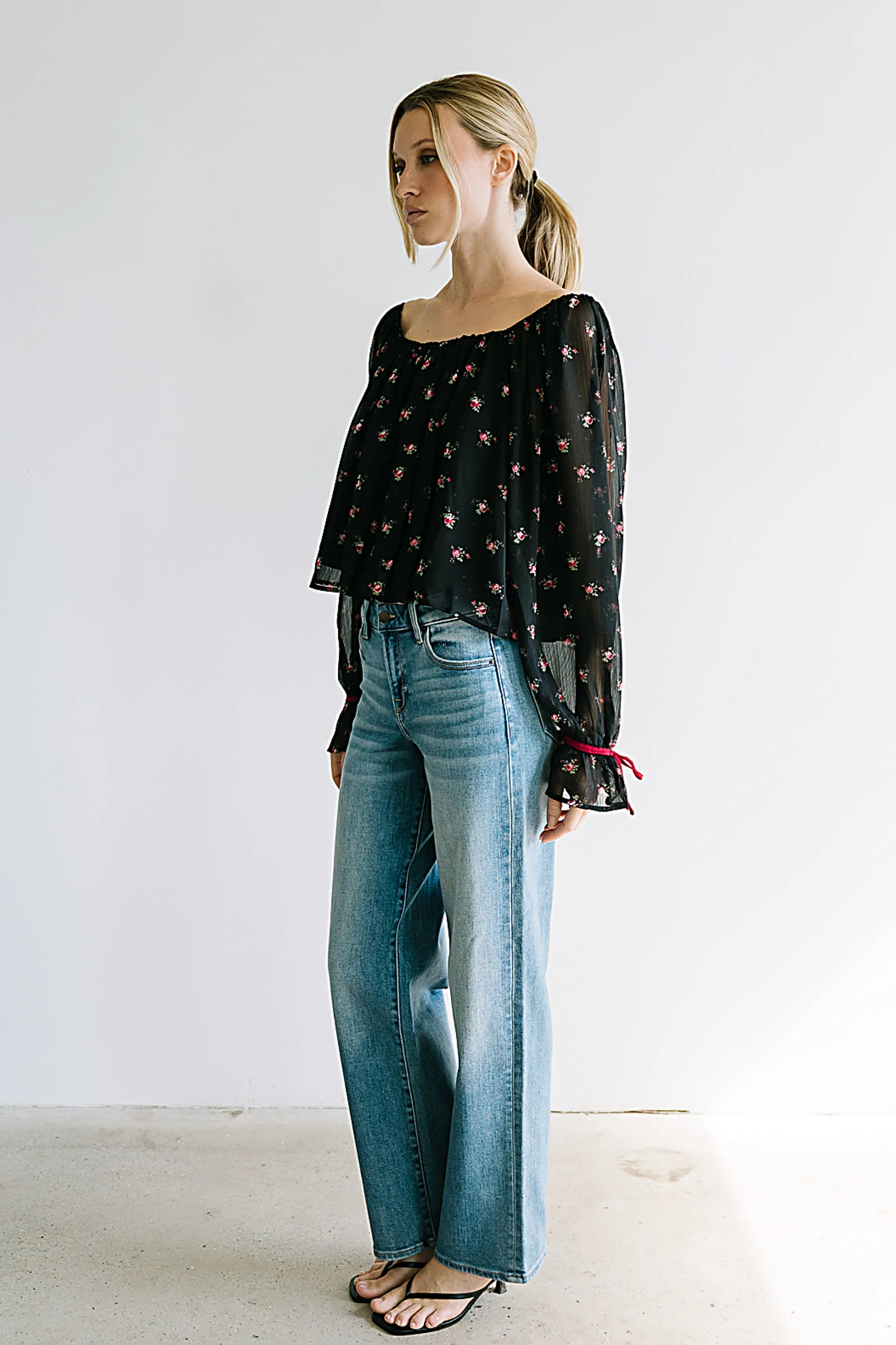 Mateo Floral Crinkle Blouse sold by bohme product image thumbnail 3