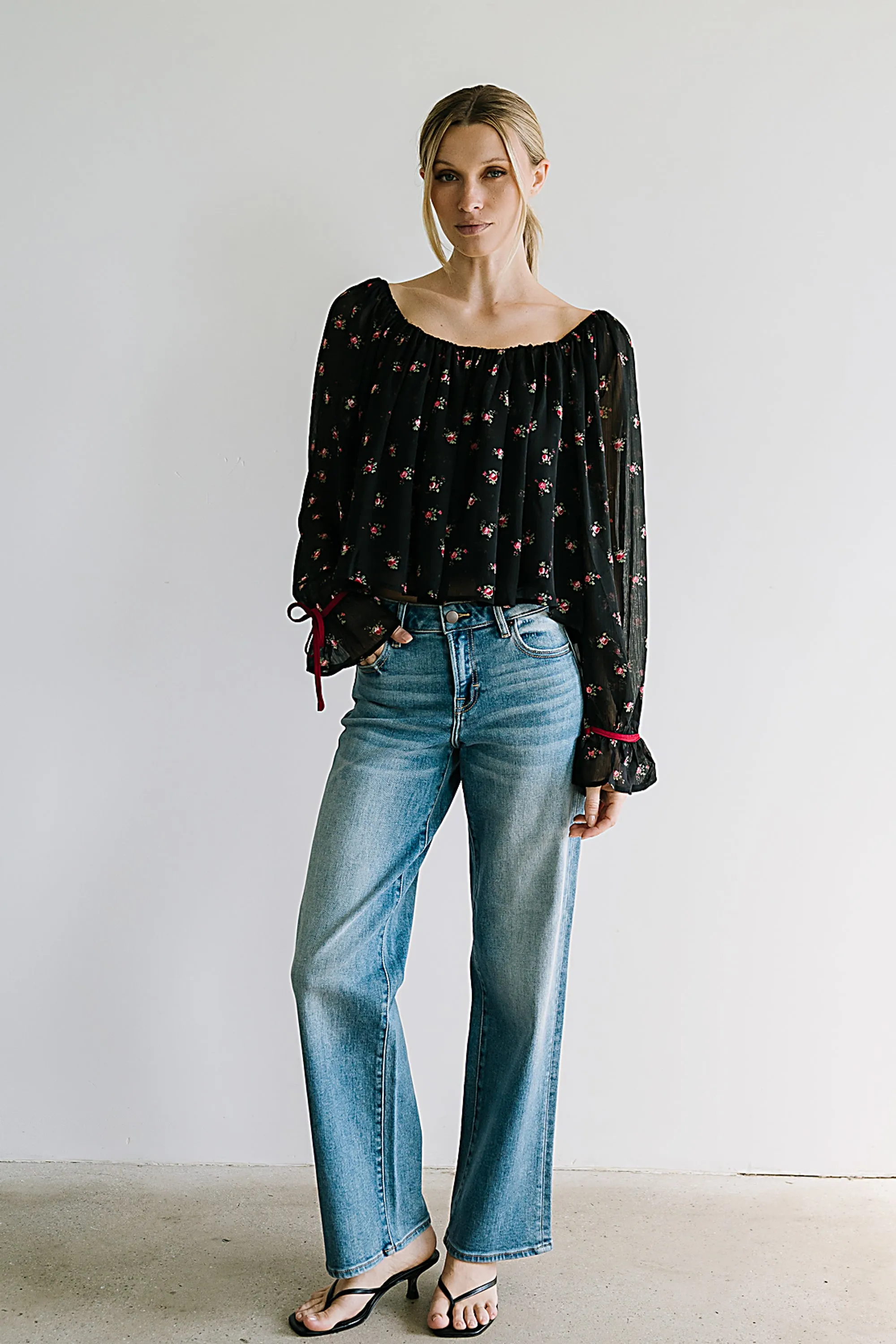 Mateo Floral Crinkle Blouse sold by bohme product image thumbnail 5