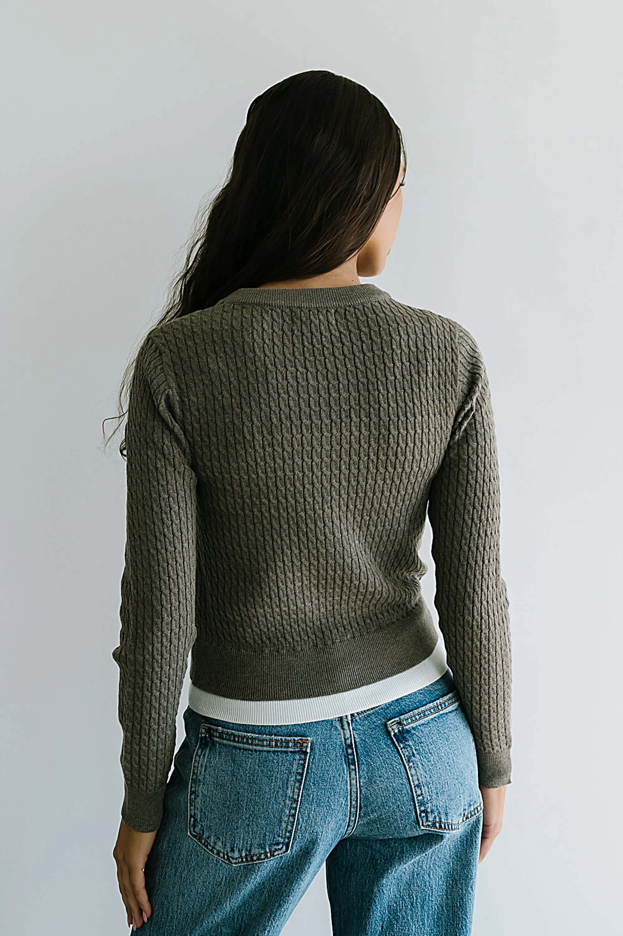 Bruce Double Layer Sweater in Taupe - FINAL SALE sold by bohme product image thumbnail 2