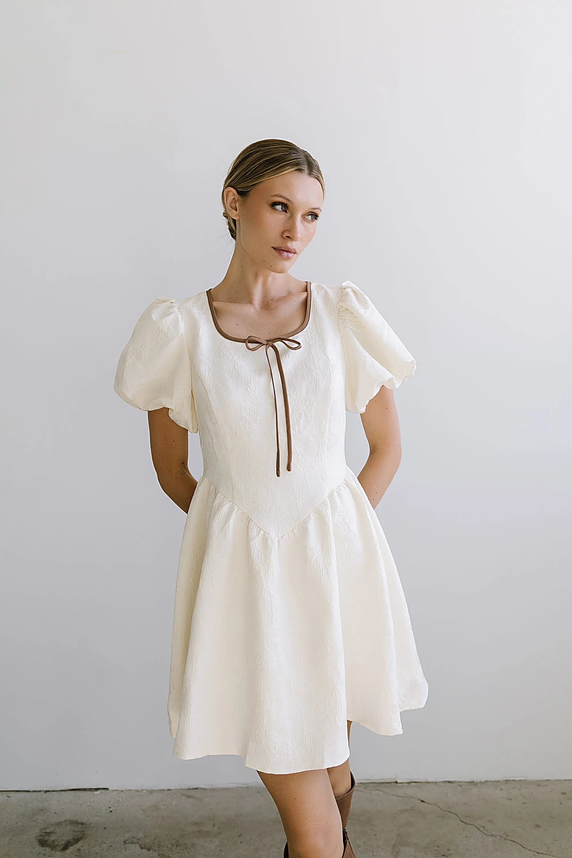 Mazie Textured Mini Dress - FINAL SALE sold by bohme product image thumbnail 4