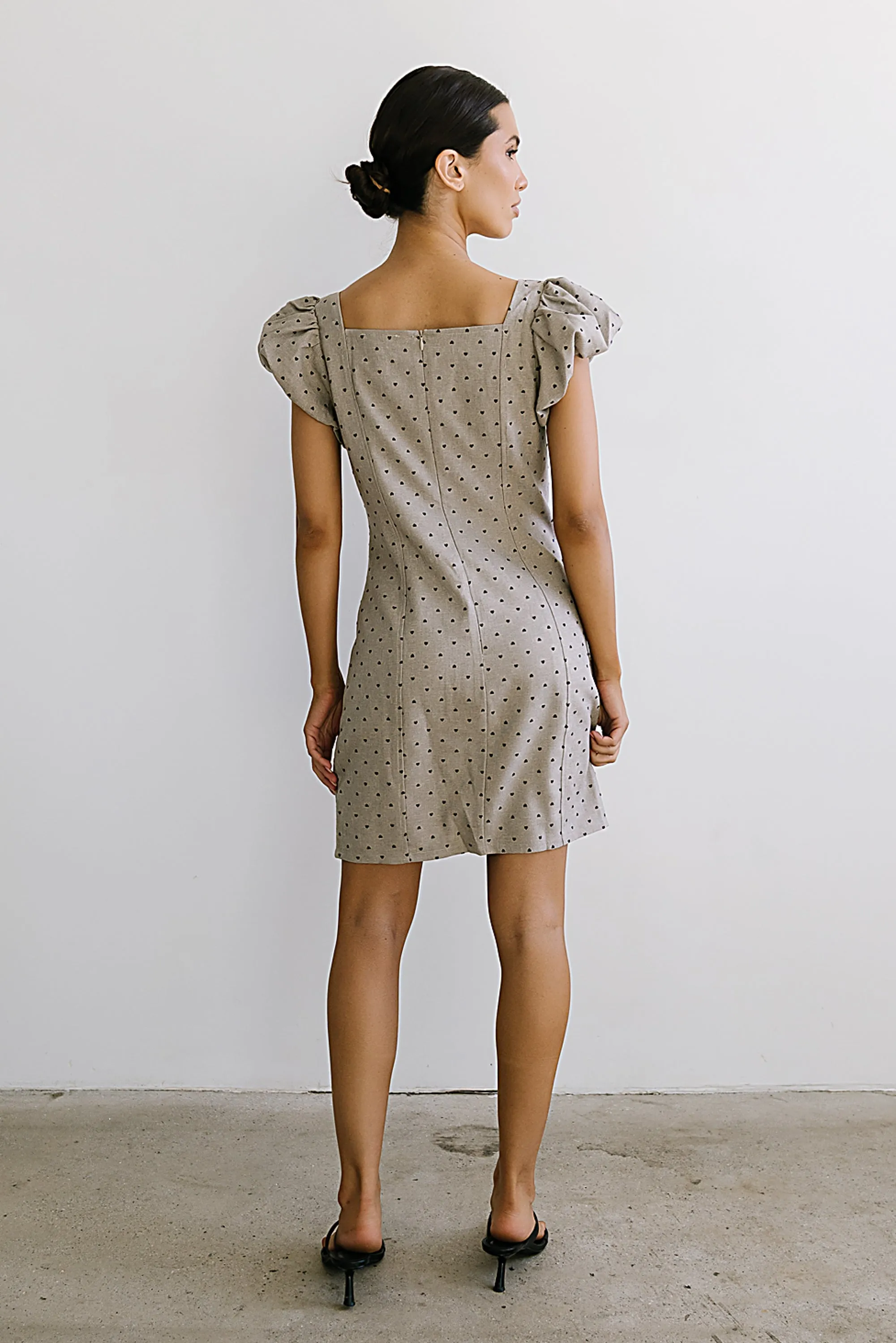 Joana Mini Dress in Taupe sold by bohme product image thumbnail 3