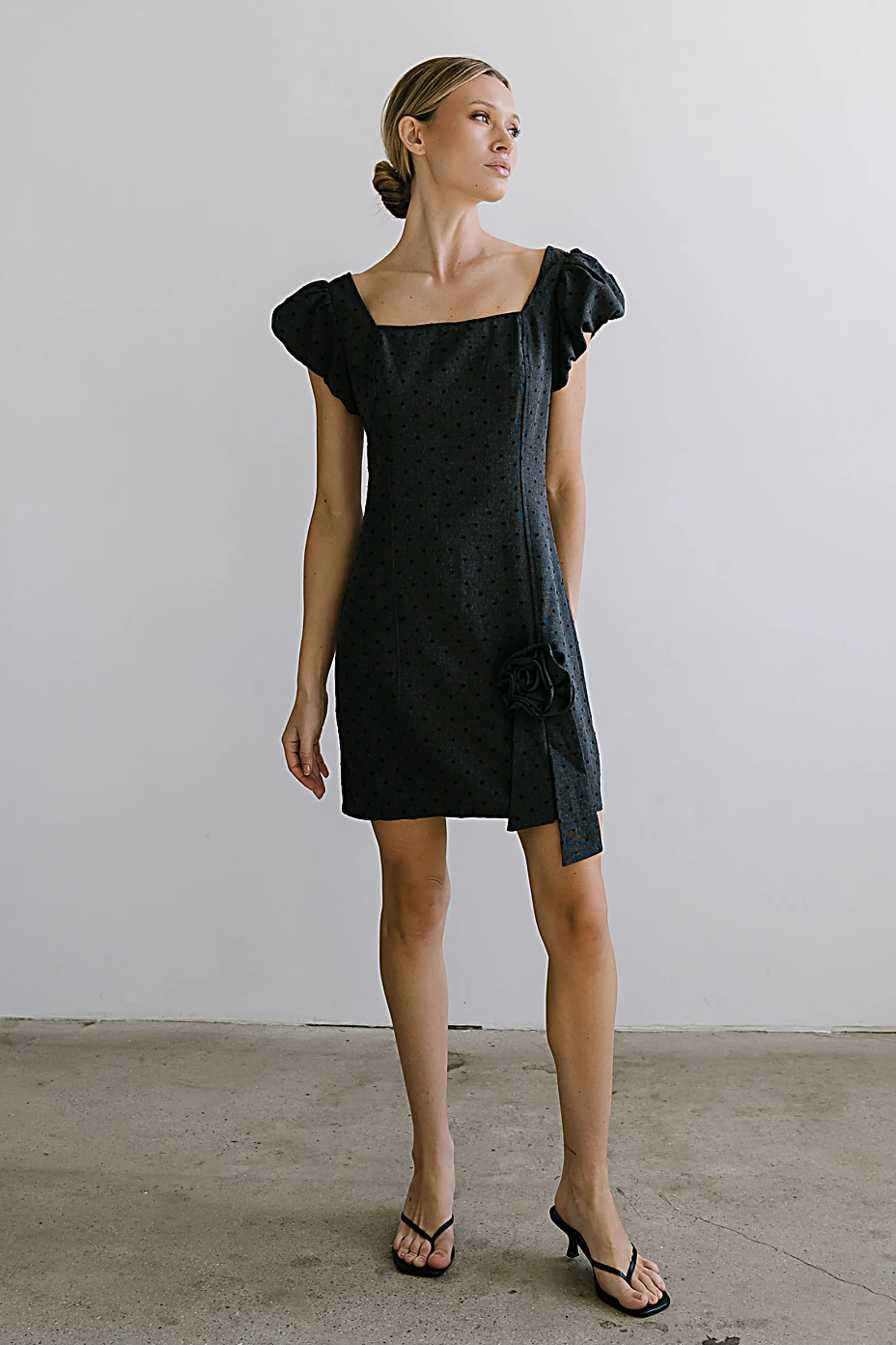Joana Mini Dress in Charcoal sold by bohme product image thumbnail 2