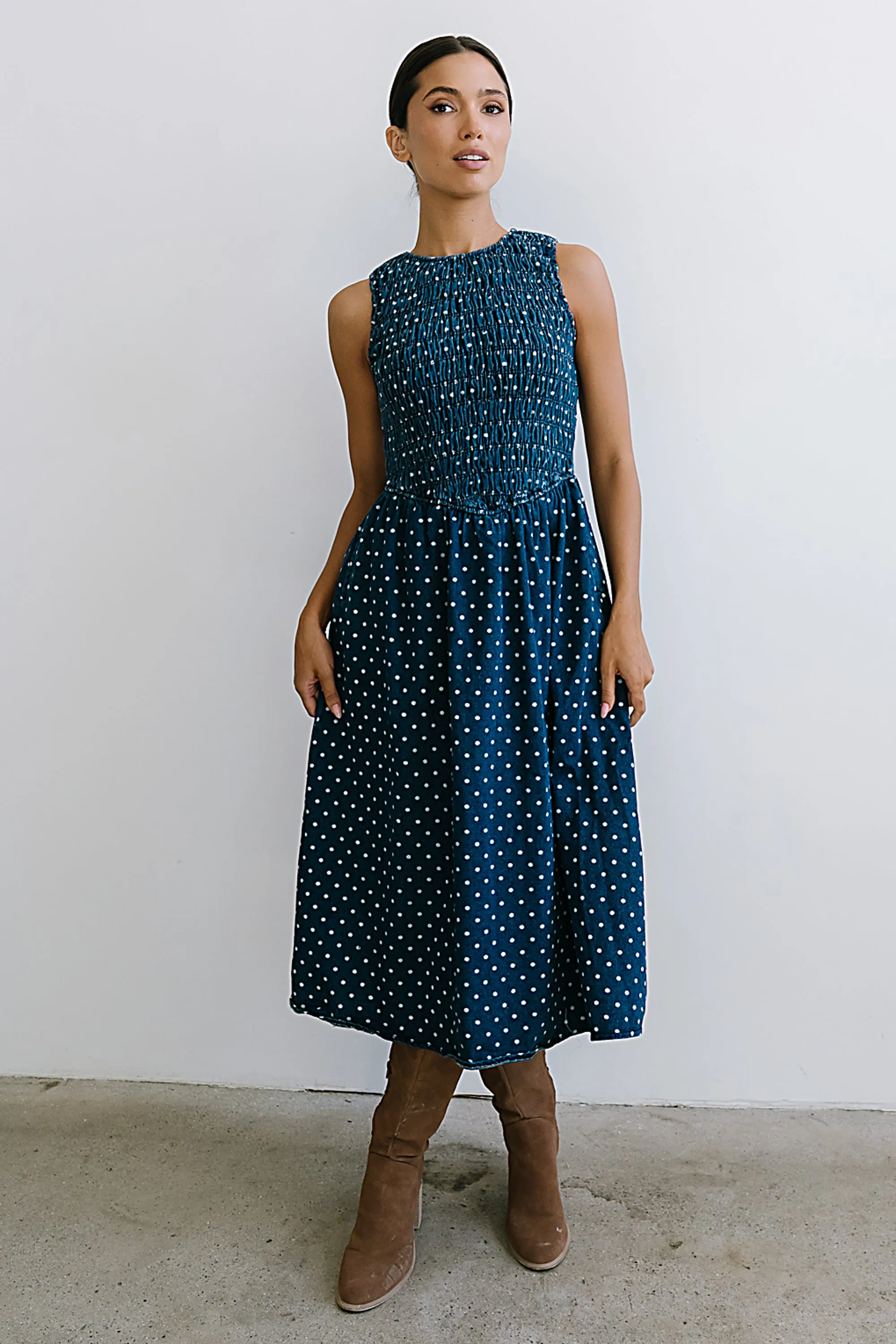 Jasmine Denim Midi Dress sold by bohme product image thumbnail 4