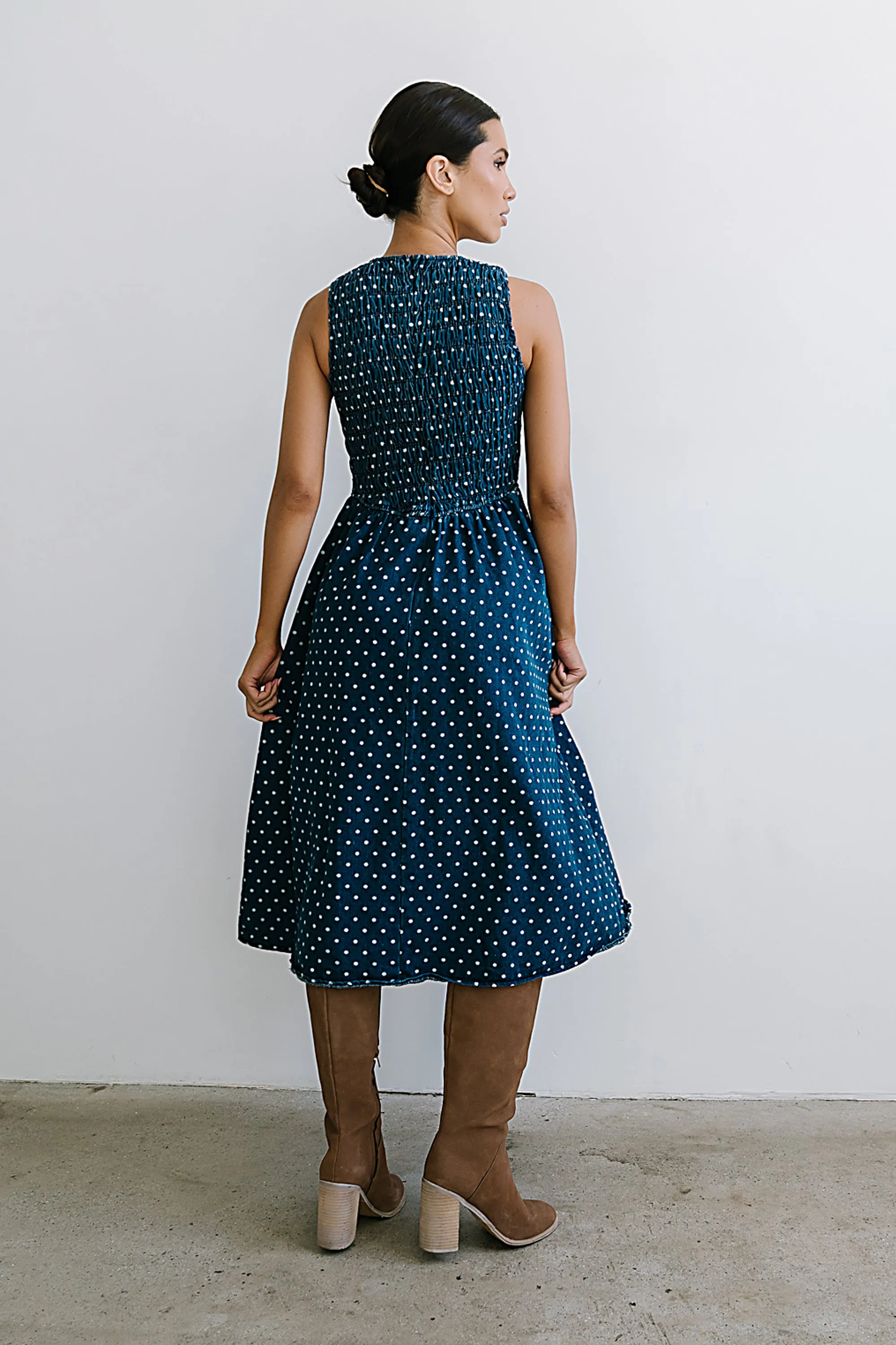 Jasmine Denim Midi Dress sold by bohme product image thumbnail 3