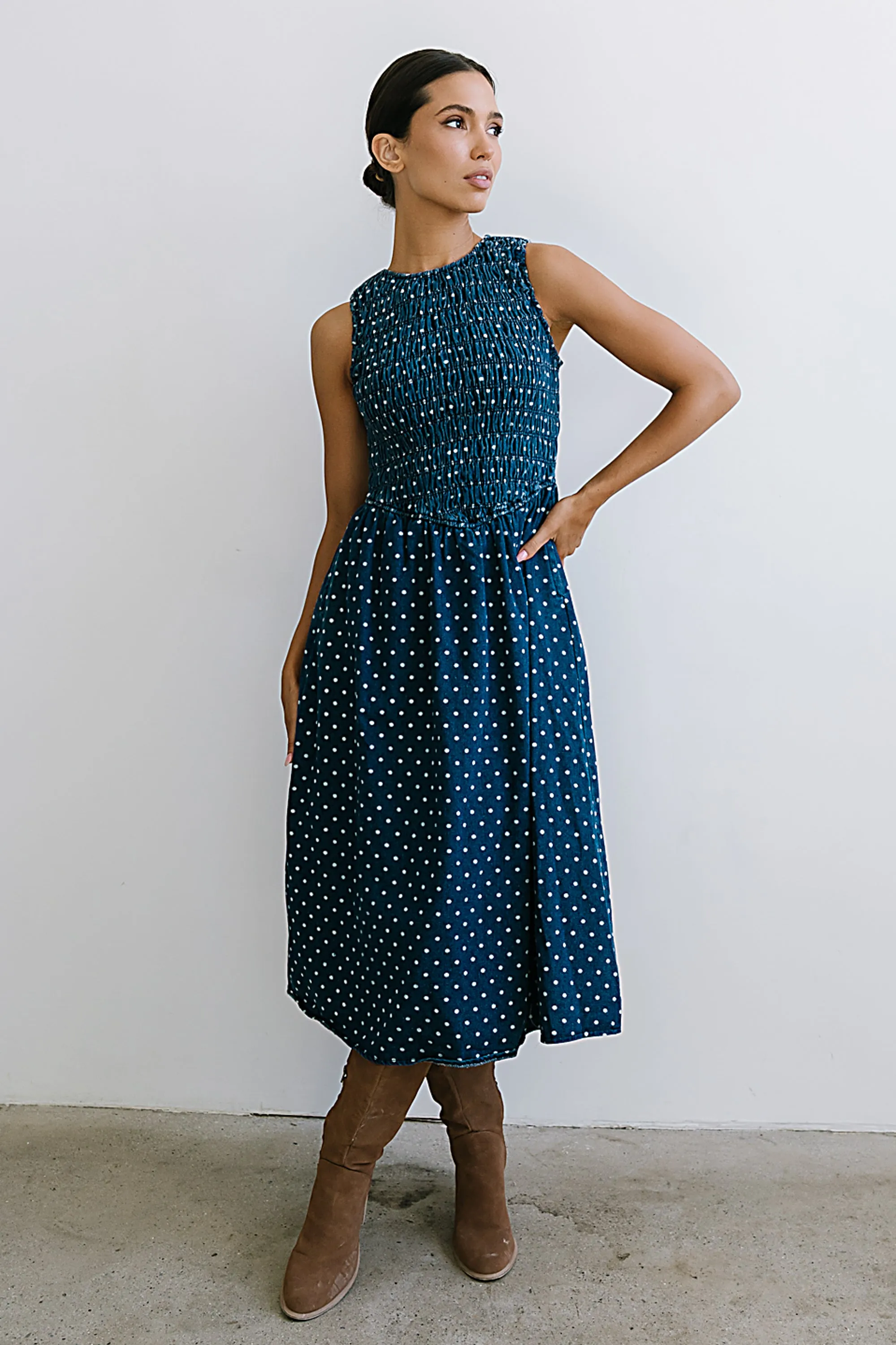 Jasmine Denim Midi Dress sold by bohme product image thumbnail 5
