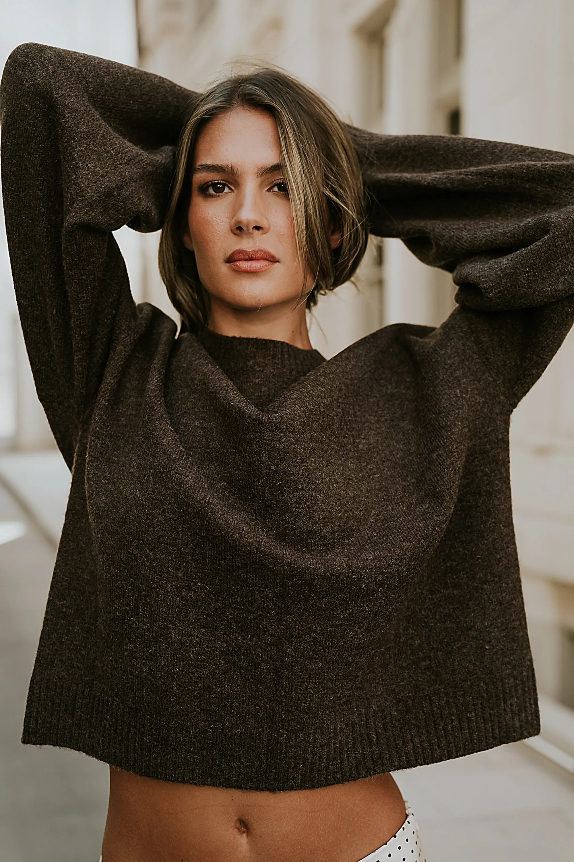 Josey Oversized Sweater in Brown sold by bohme product image thumbnail 5