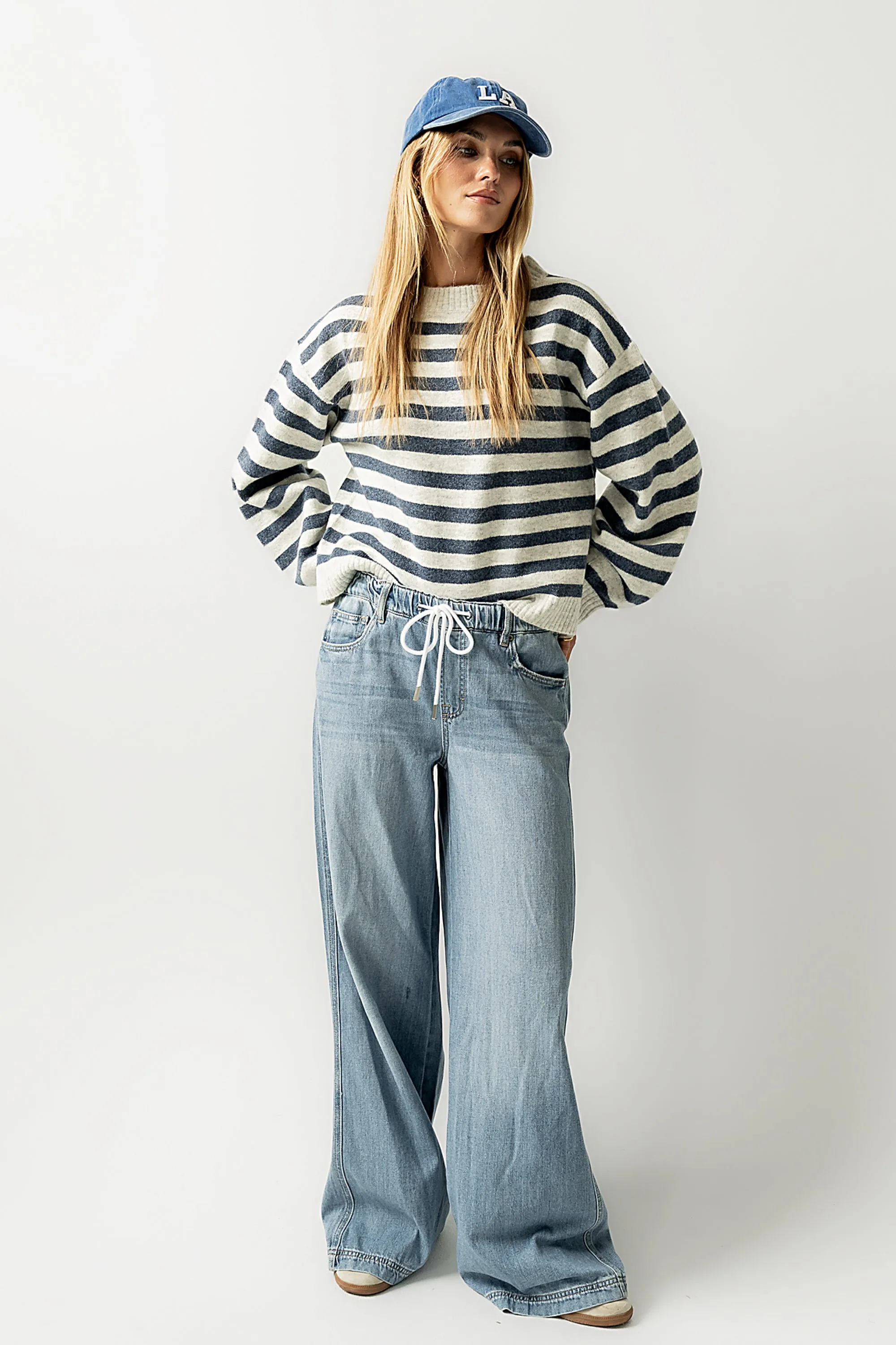 Josey Oversized Sweater in Blue sold by bohme product image thumbnail 2