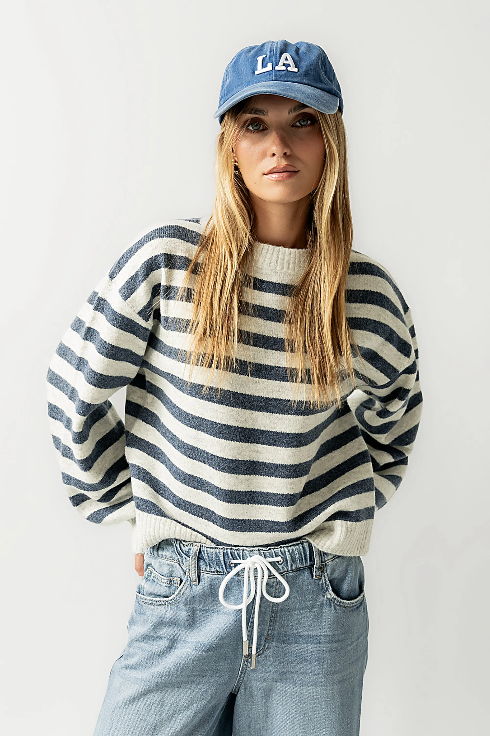 Josey Oversized Sweater in Blue sold by bohme product image thumbnail 5