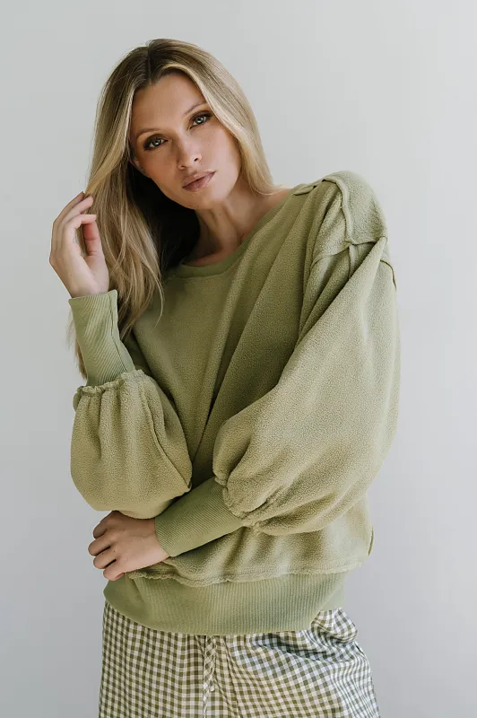 Belle Fleece Pullover Sweater sold by bohme