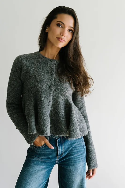Ally Peplum Sweater sold by bohme