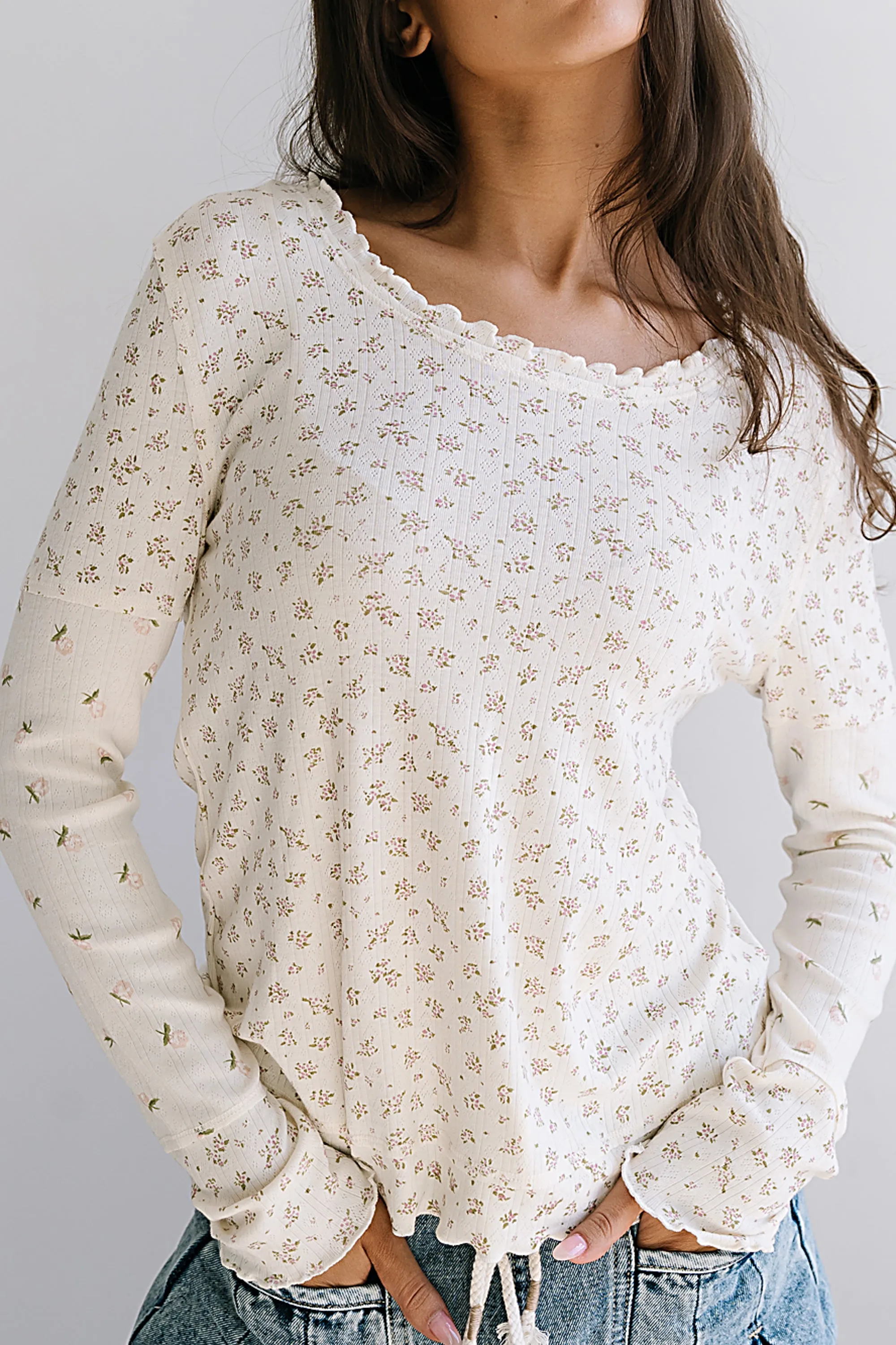 Mylo Floral Top in Blush sold by bohme product image thumbnail 3