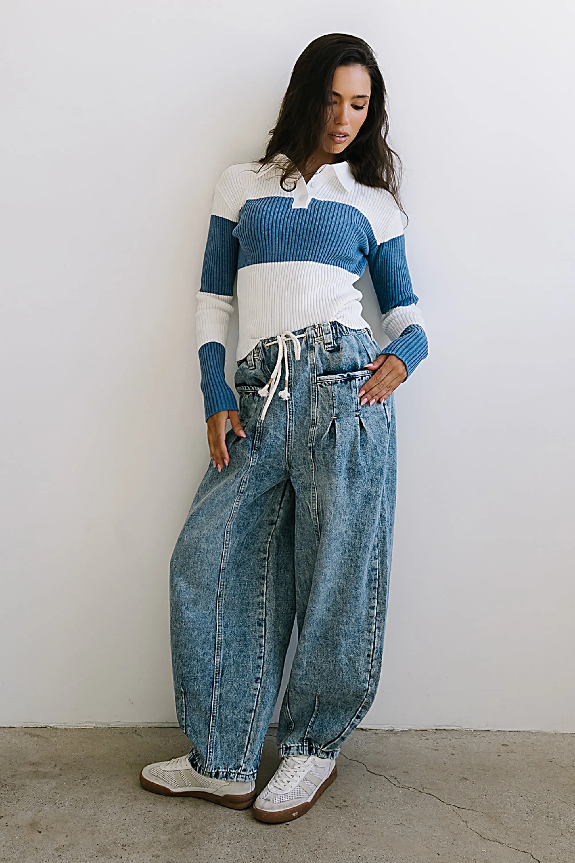 Wrenley Striped Sweater in Blue sold by bohme product image thumbnail 5