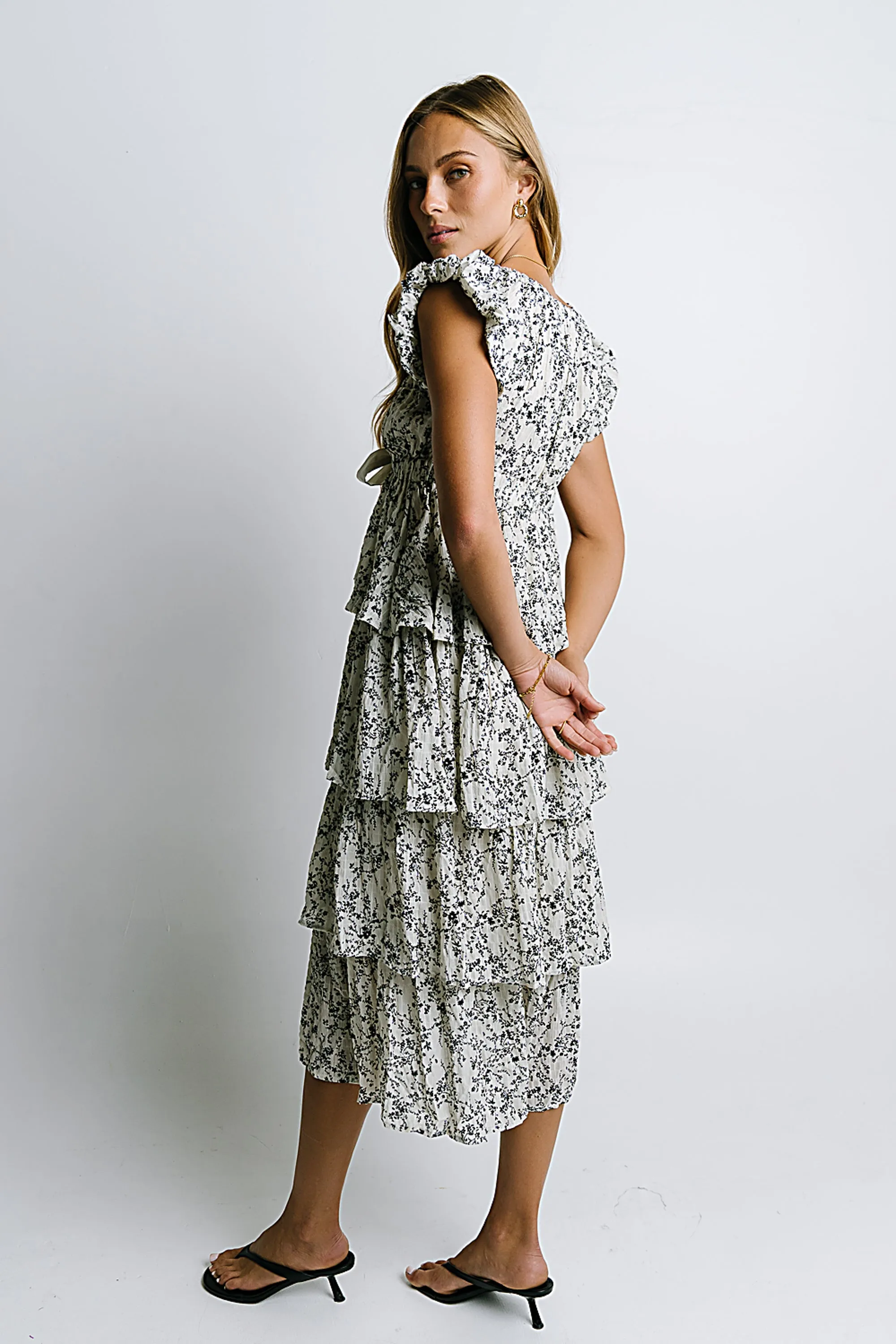 River Ruffle Midi Dress sold by bohme product image thumbnail 2