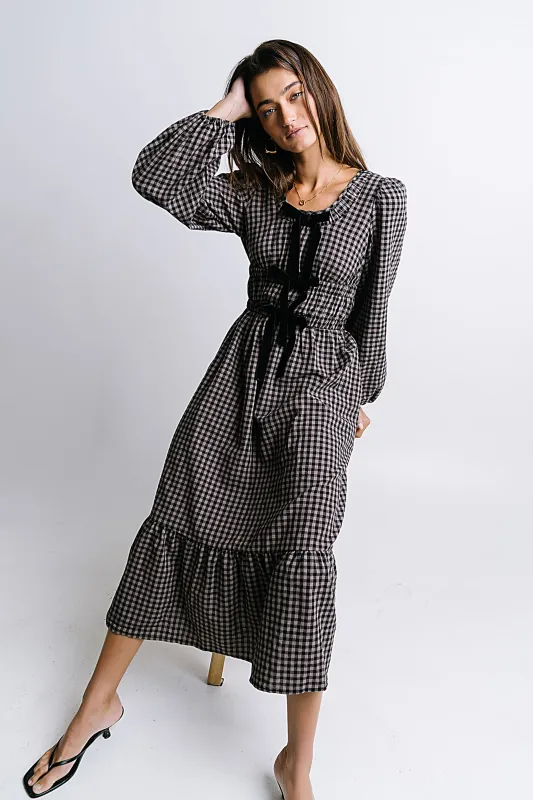 Anista Anne Maxi Dress in Black sold by bohme