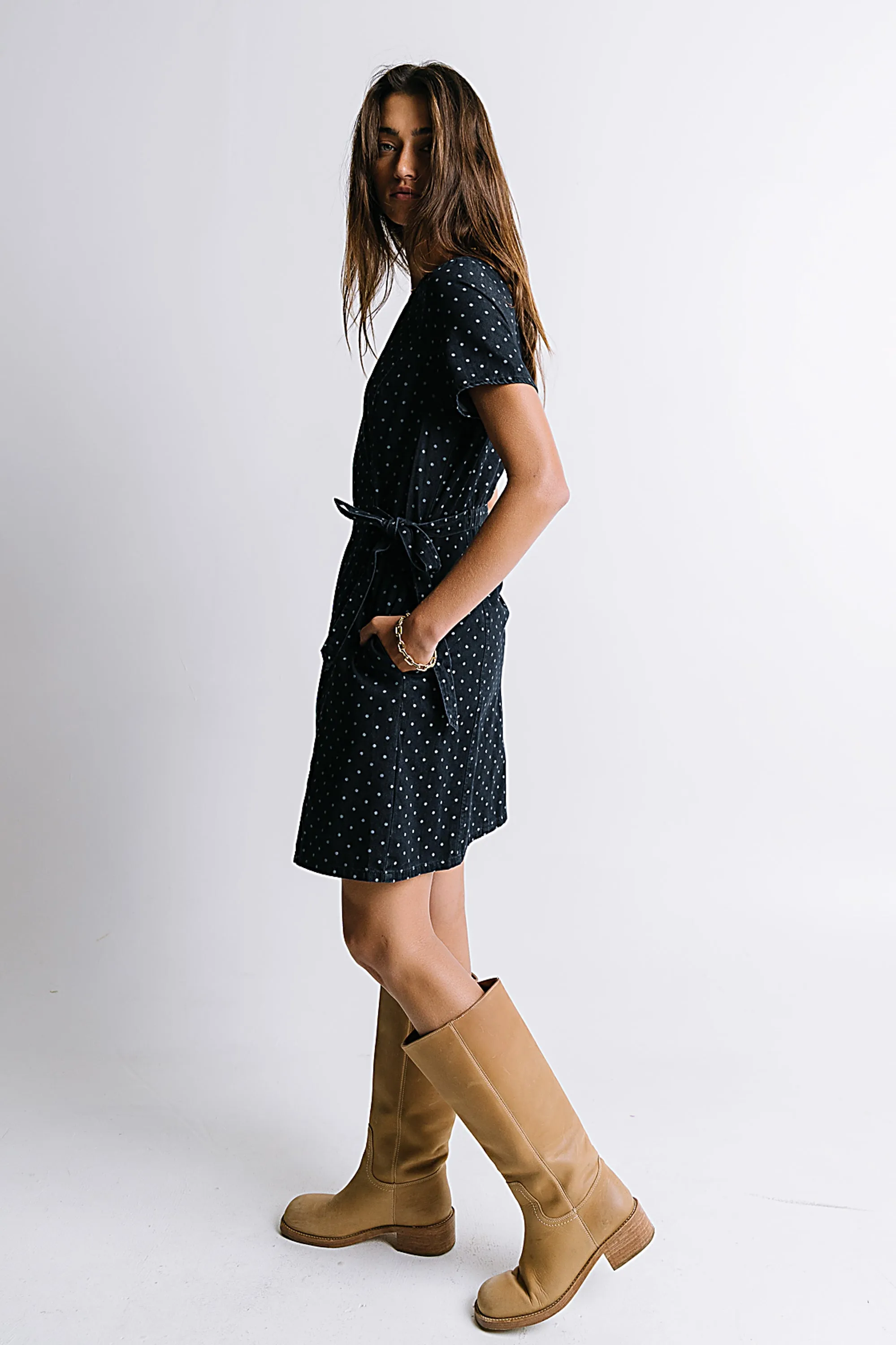 Gloria Polka Dot Mini Dress - FINAL SALE sold by bohme product image thumbnail 4