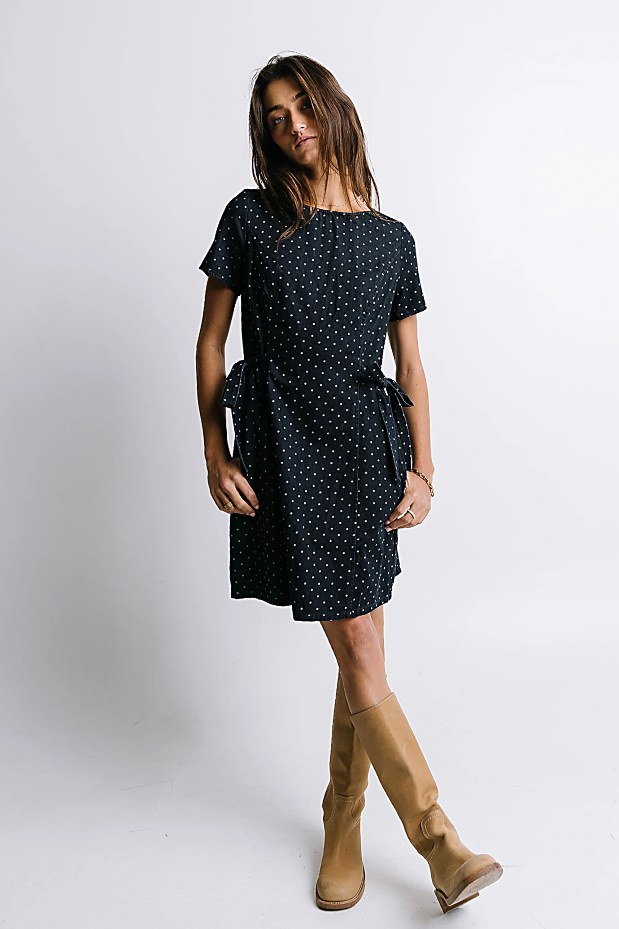 Gloria Polka Dot Mini Dress - FINAL SALE sold by bohme product image thumbnail 2