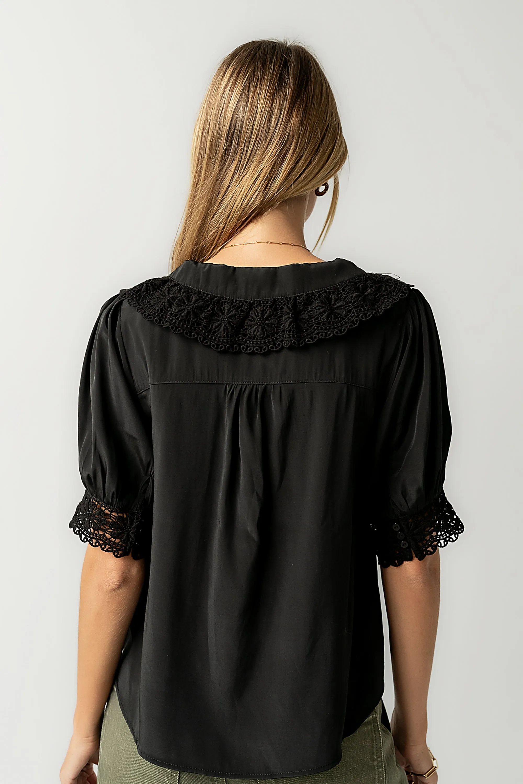 Zayne Button Up in Black sold by bohme product image thumbnail 4