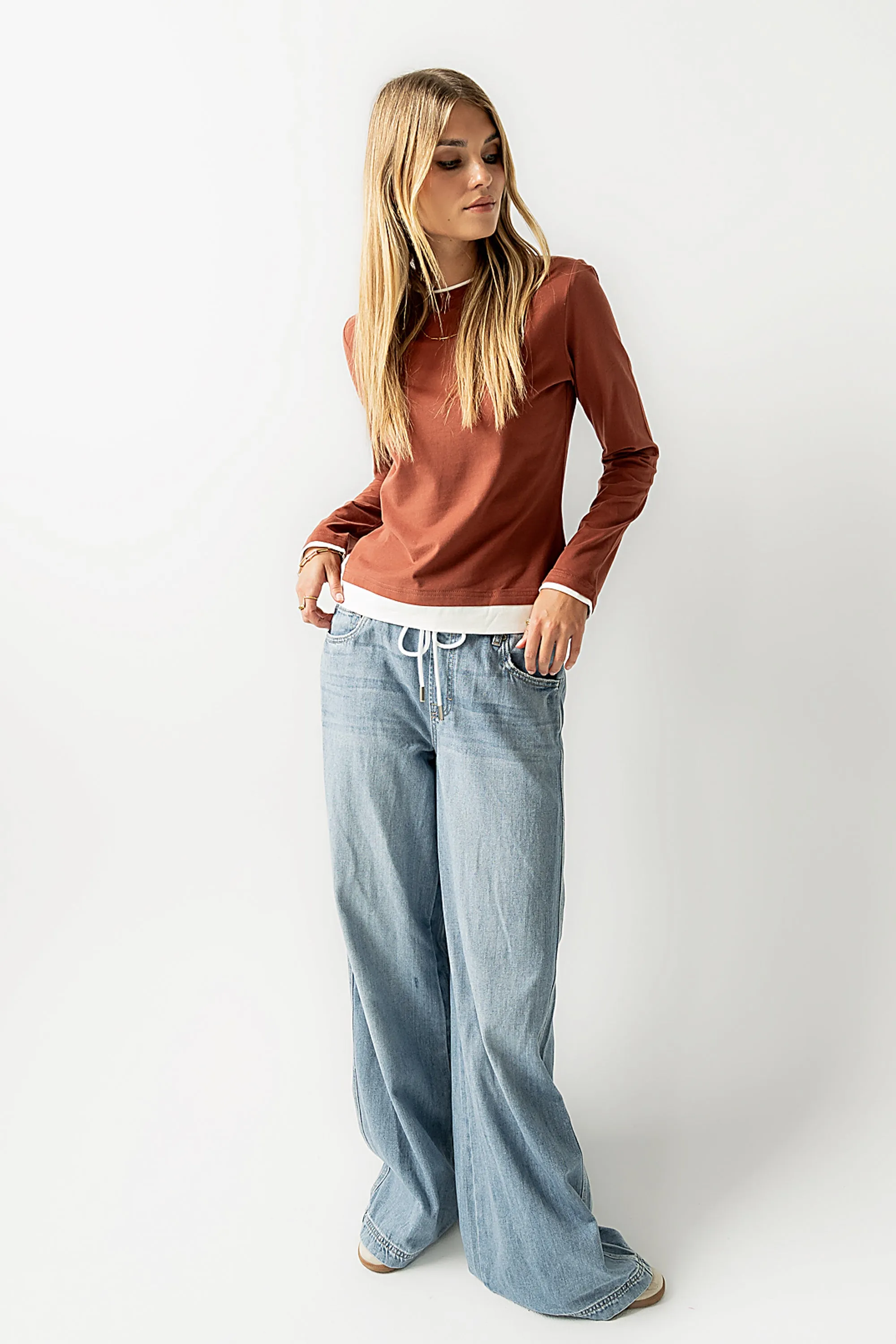 Destiny Double Layer Top in Rust sold by bohme product image thumbnail 2