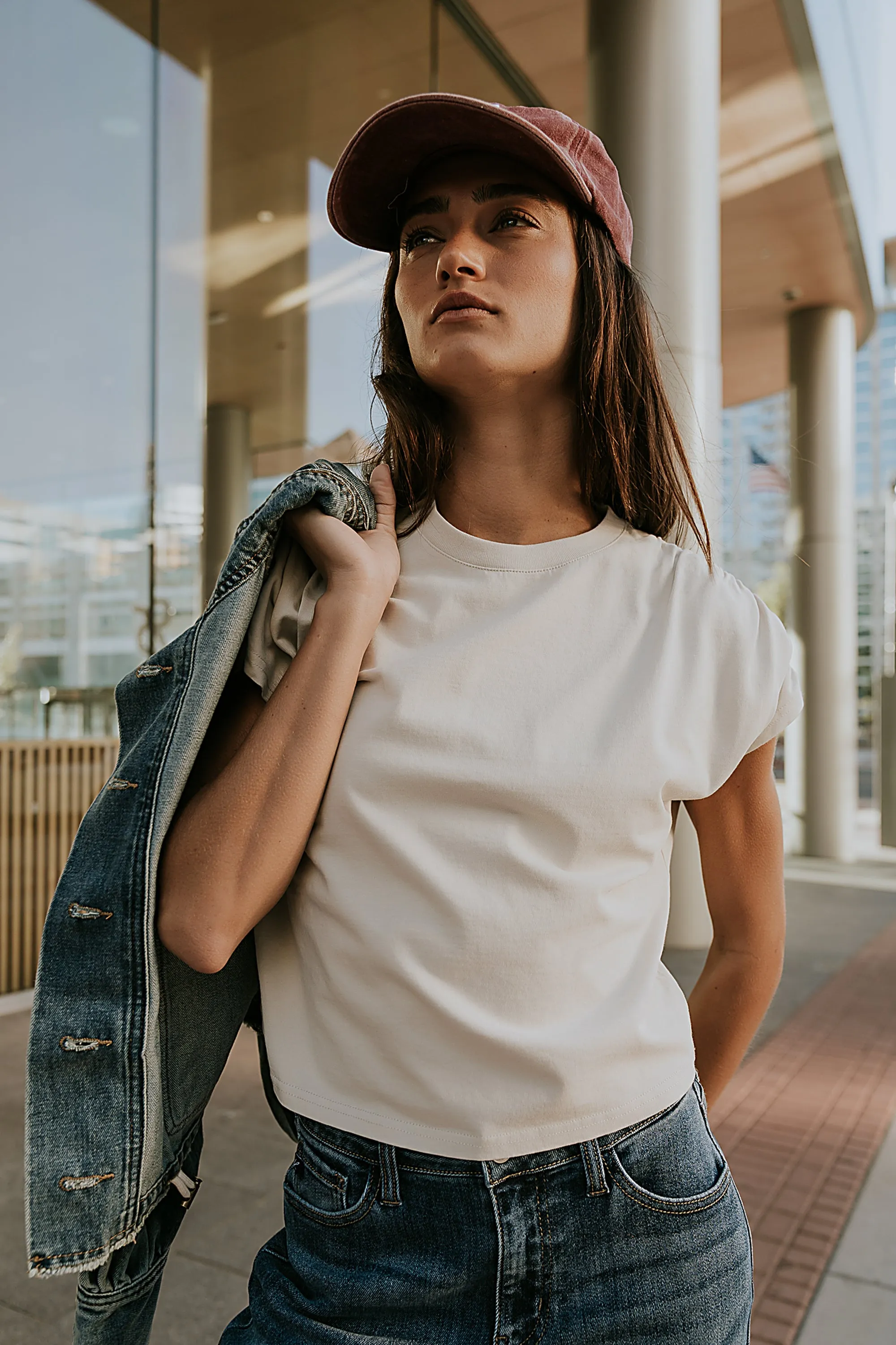 Noelle Ruched Top in Ecru sold by bohme product image thumbnail 3