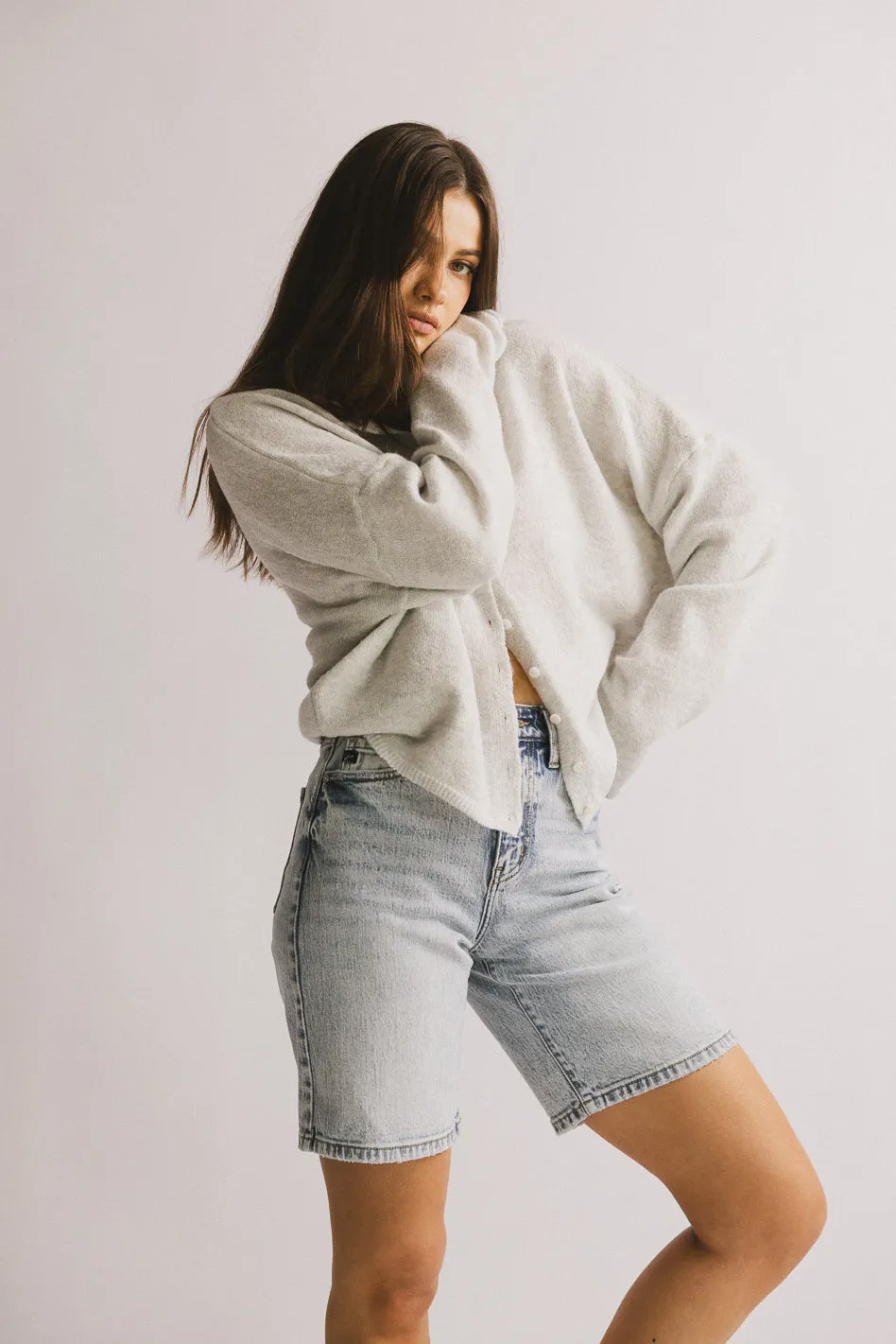 Maci Cardigan in Grey sold by bohme product image thumbnail 3