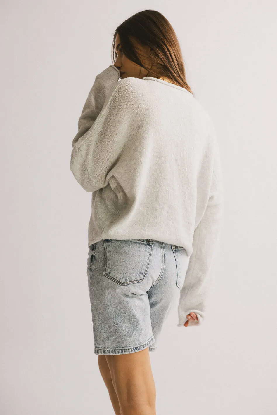 Maci Cardigan in Grey sold by bohme product image thumbnail 4