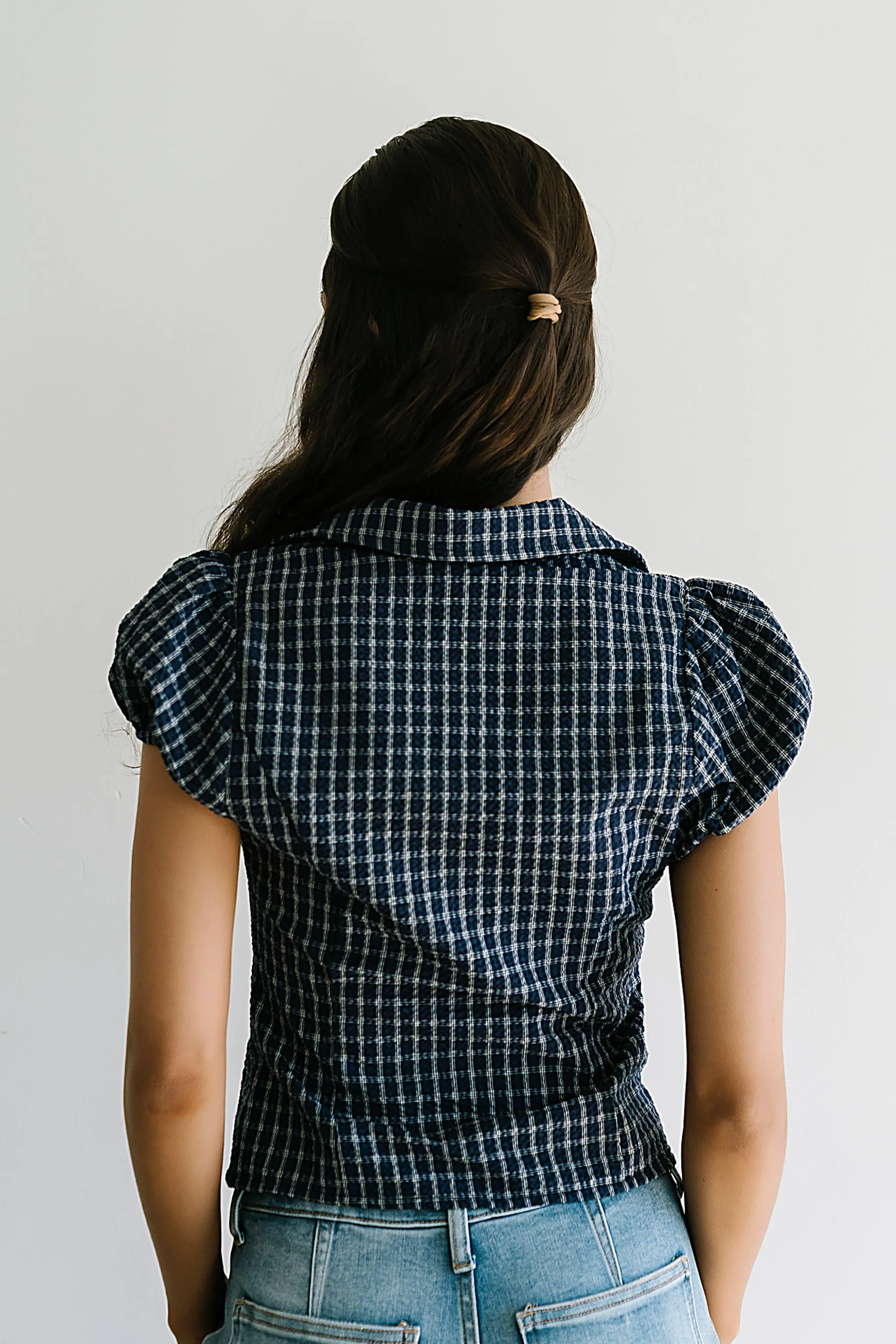 Bethany Plaid Blouse sold by bohme product image thumbnail 4