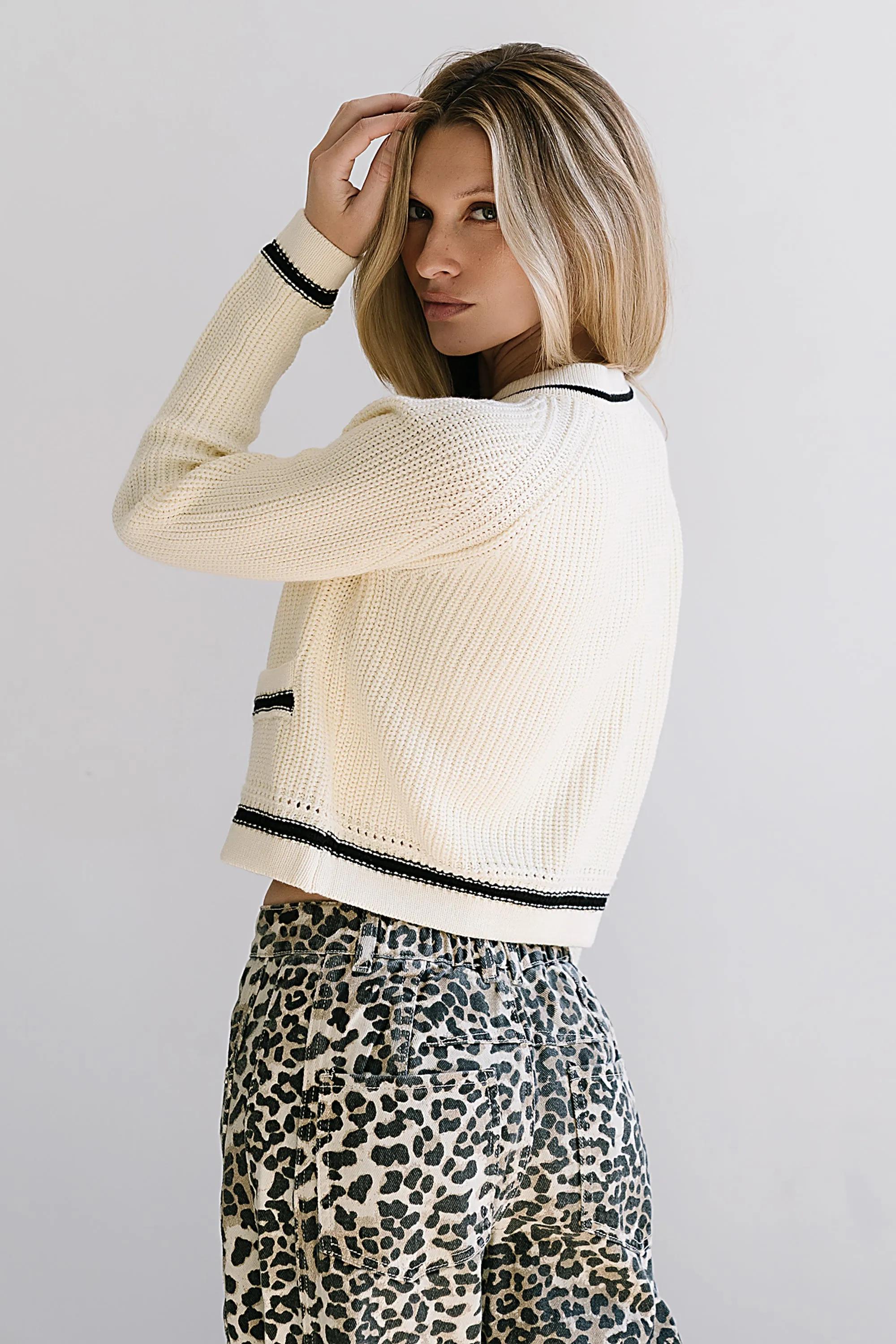 Karmella Contrast Cardigan sold by bohme product image thumbnail 5