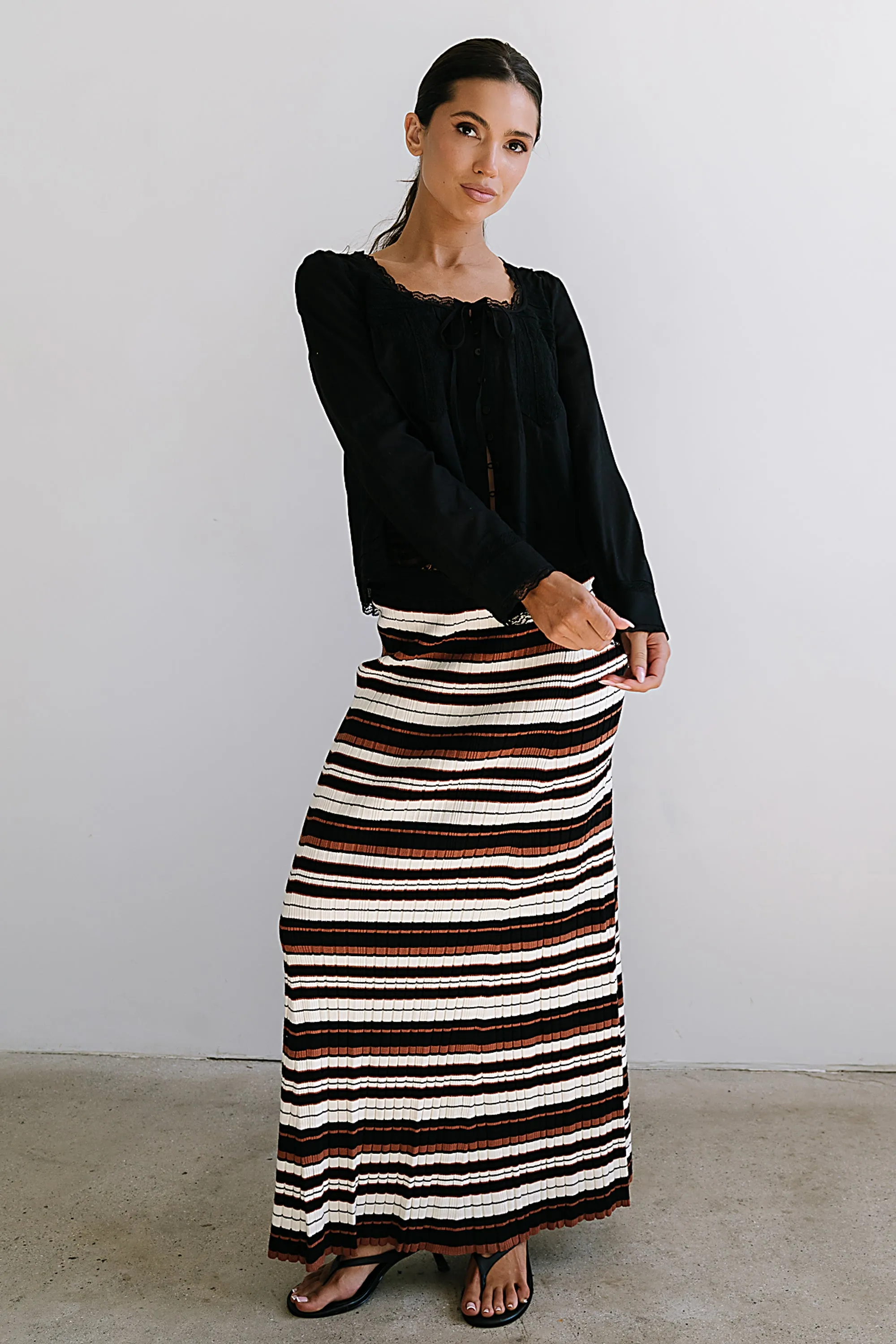 Anne Striped Maxi Skirt - FINAL SALE sold by bohme product image thumbnail 4