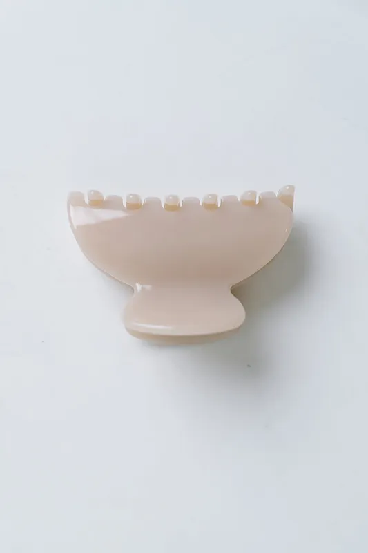Sienna Claw Clip in Bone sold by bohme