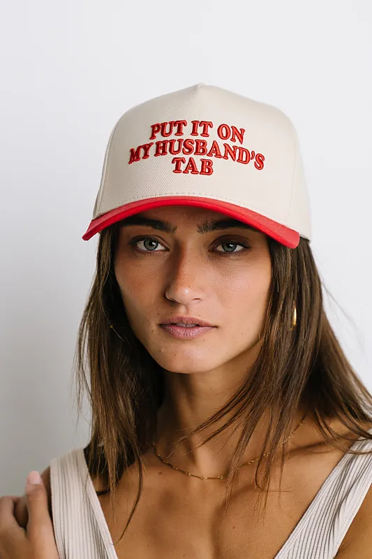 Husbands Tab Baseball Cap sold by bohme