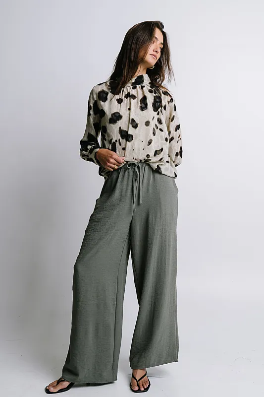 Camille Sheer Blouse in Ivory sold by bohme