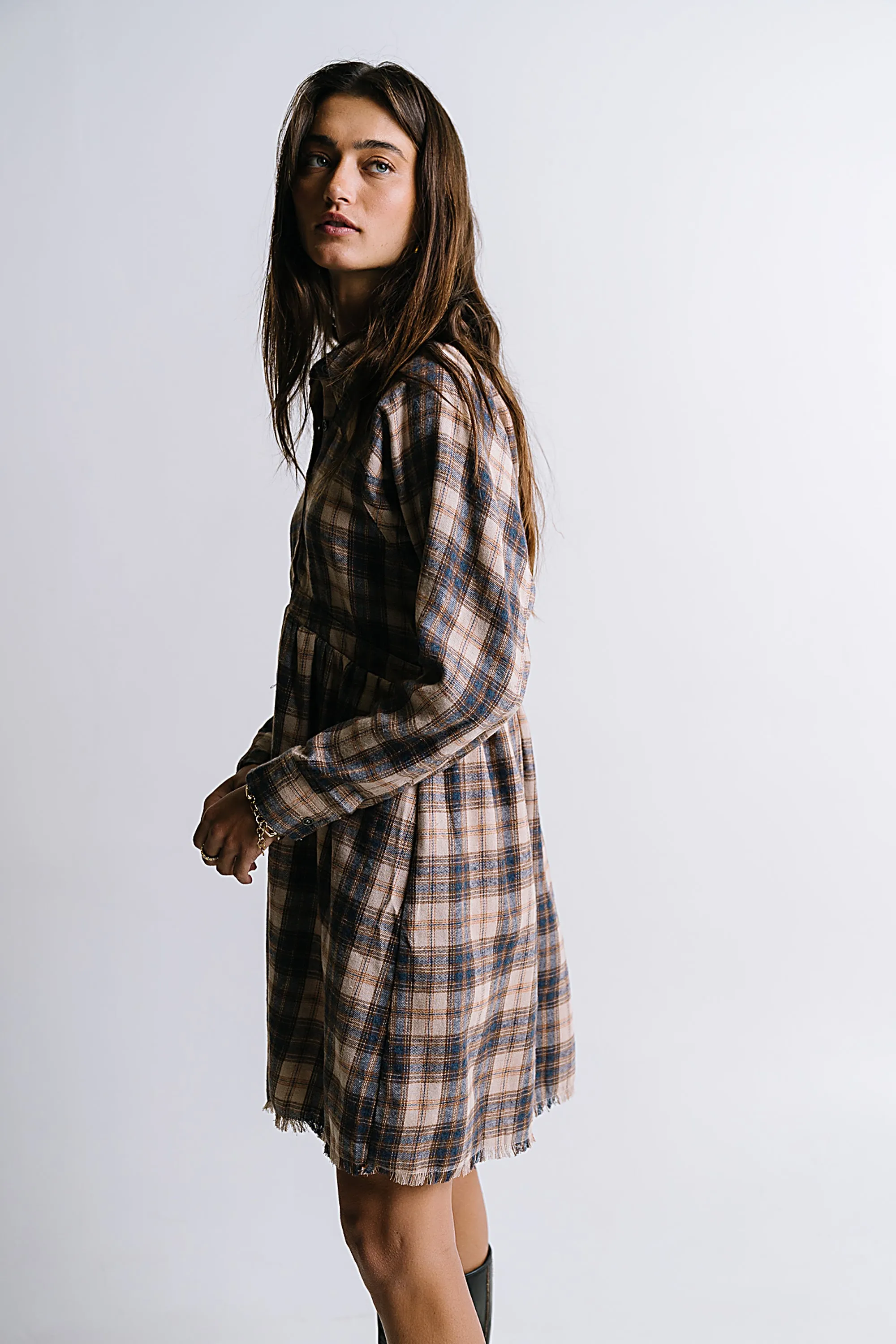 Karrie Plaid Mini Dress sold by bohme product image thumbnail 5