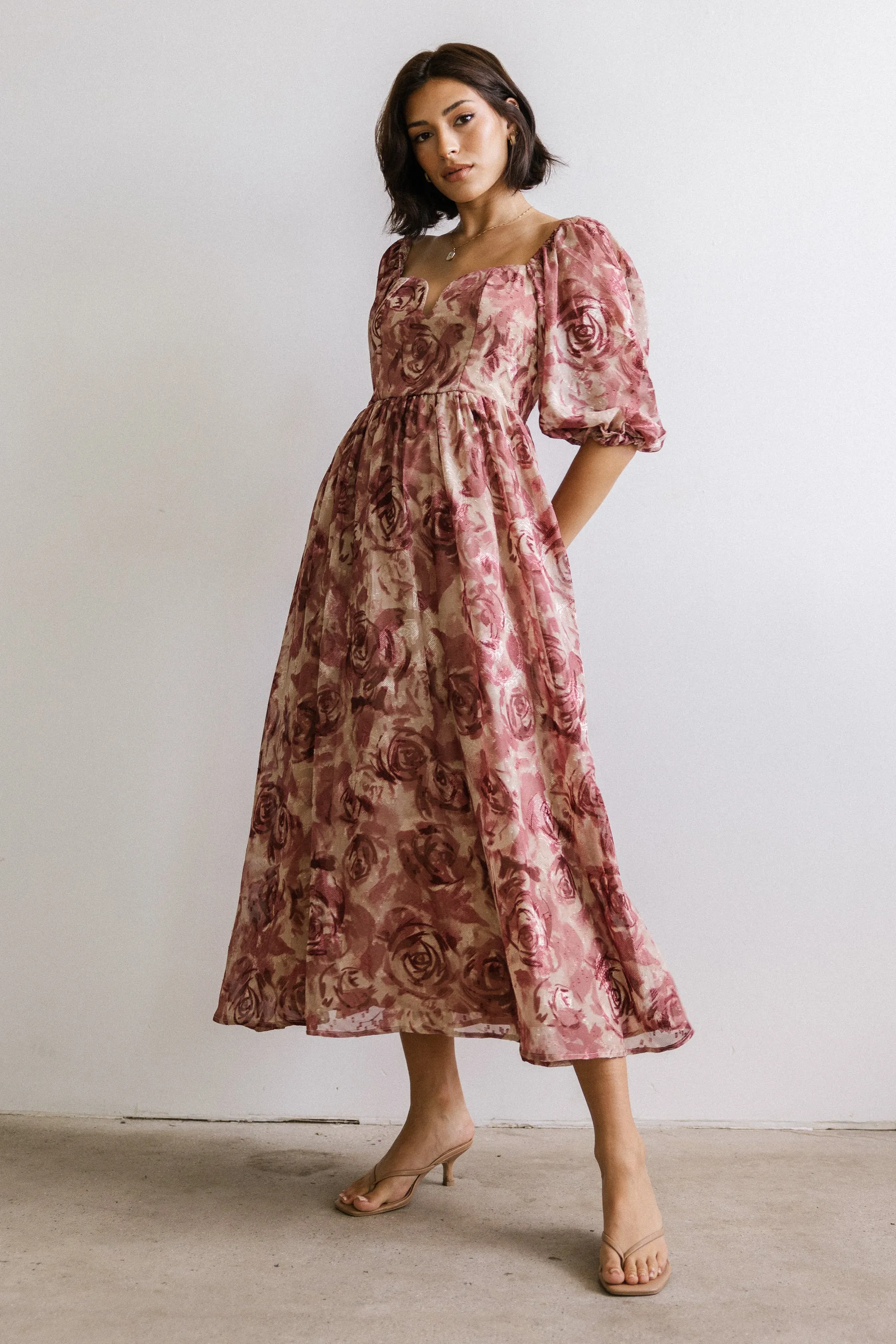 Kimmie Floral Midi Dress - FINAL SALE sold by bohme product image thumbnail 5