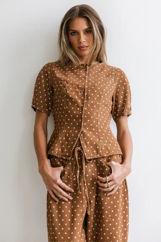 Tony Polka Dot Blouse sold by bohme