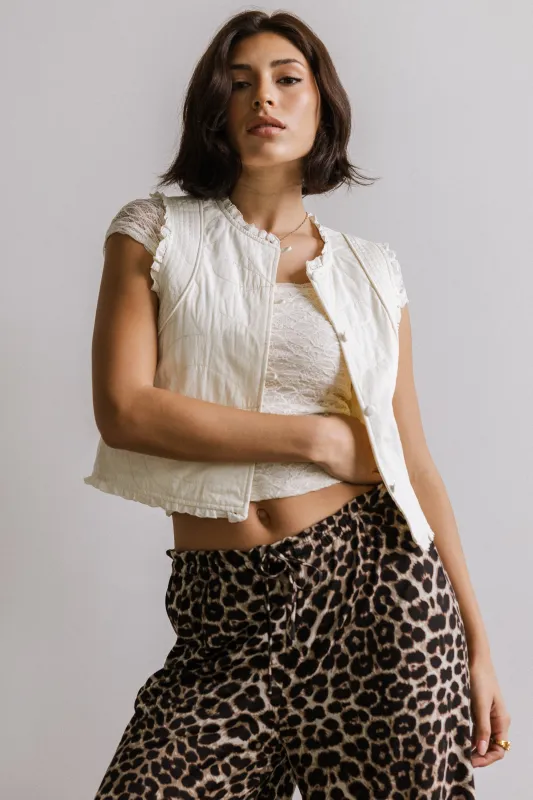 Martha Quilted Vest sold by bohme