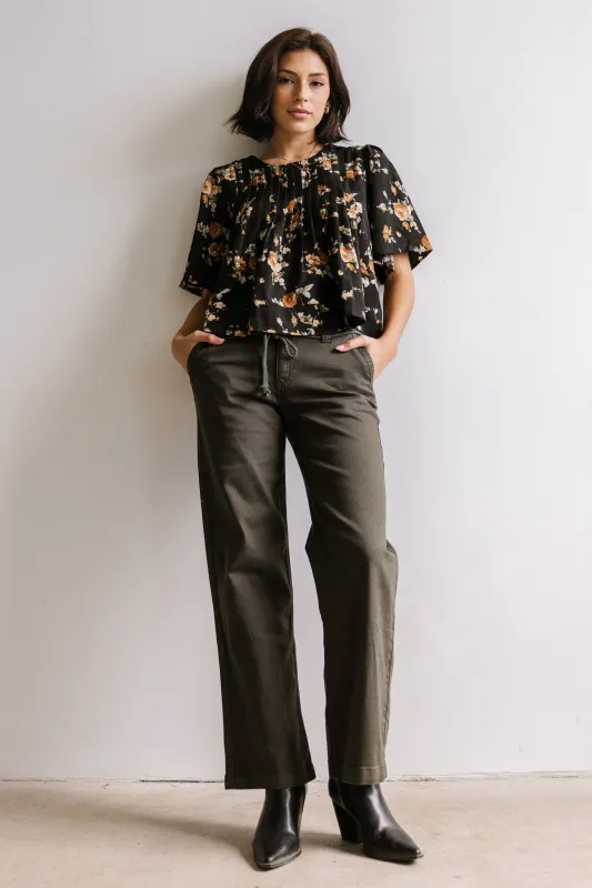 Rose Pleated Blouse sold by bohme