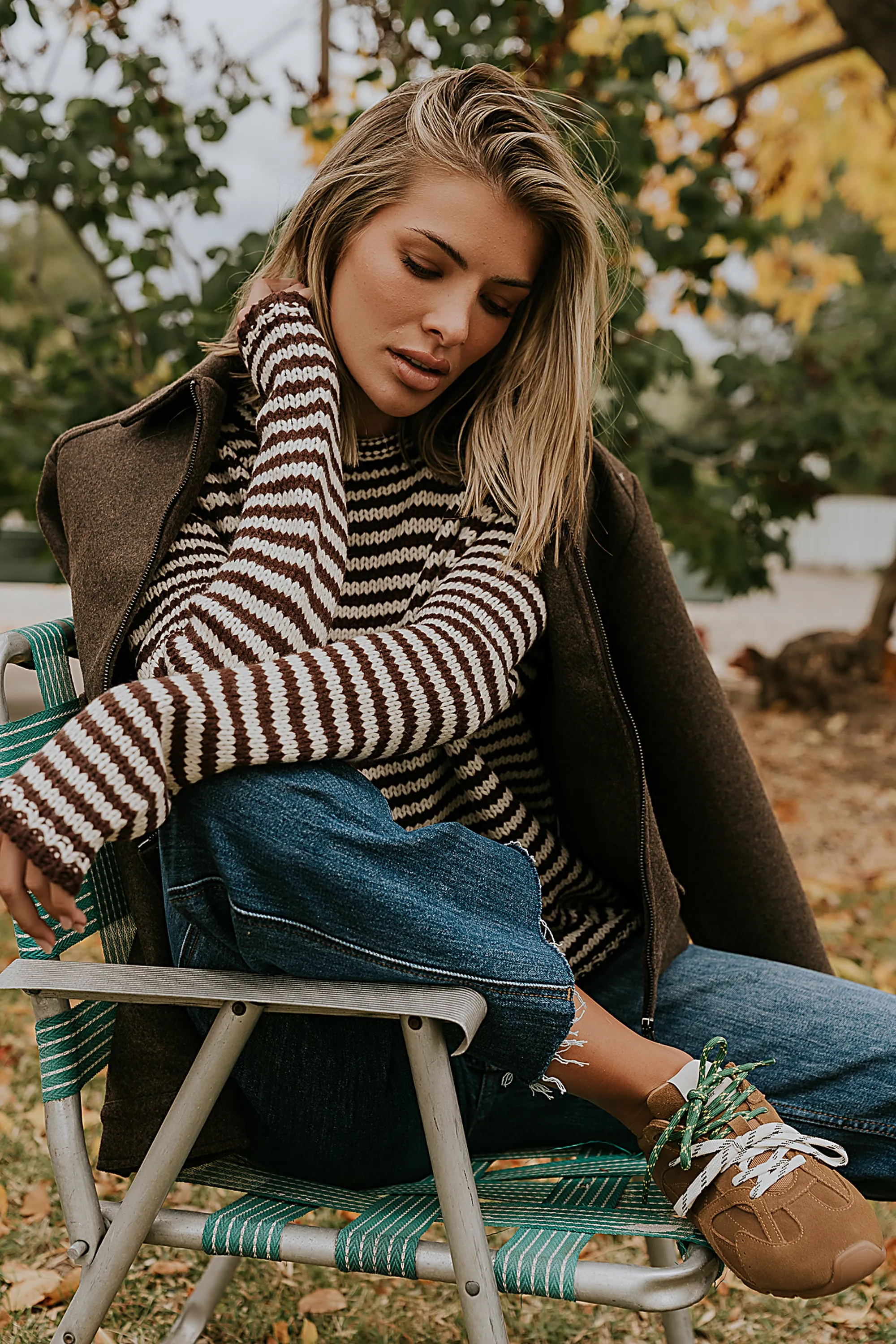 Jones Knit Sweater in Brown sold by bohme product image thumbnail 5