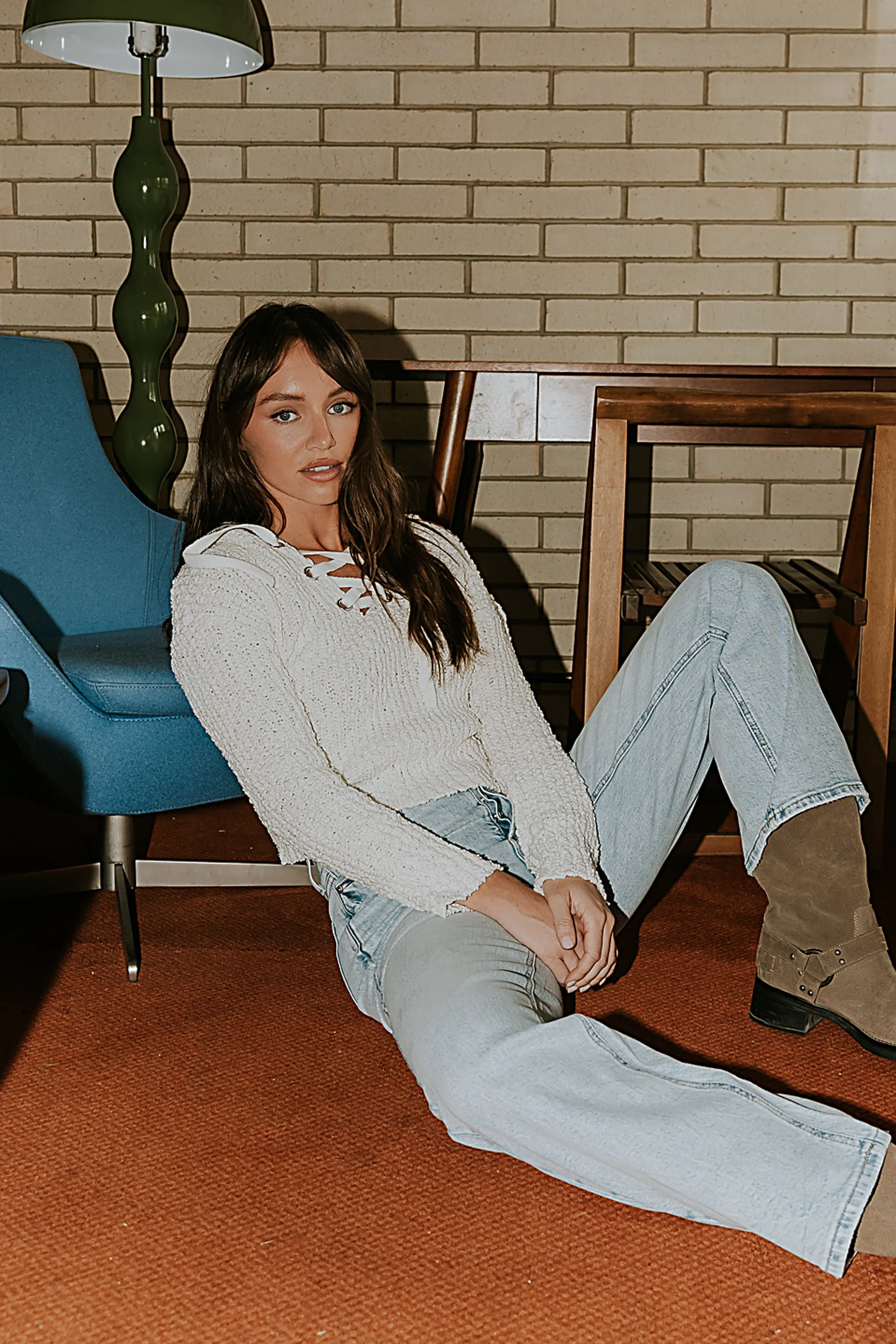 Georgie Knit Sweater in Ivory sold by bohme product image thumbnail 4