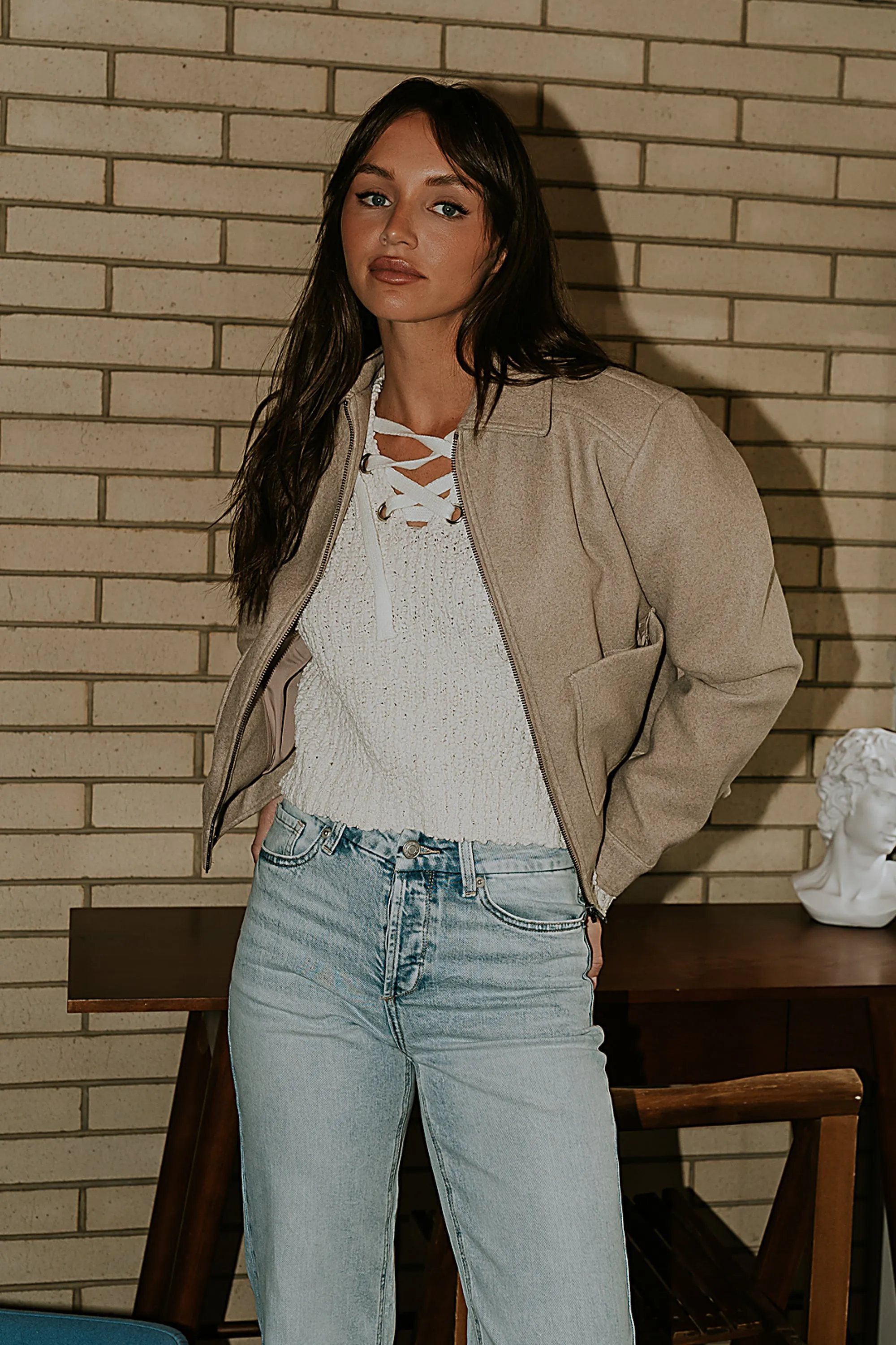 Georgie Knit Sweater in Ivory sold by bohme product image thumbnail 3