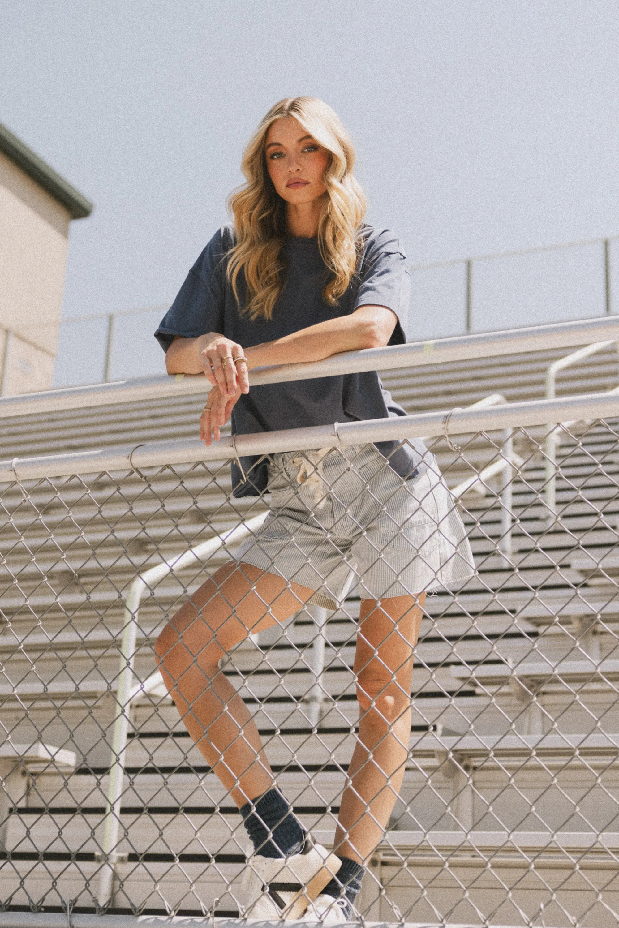 Abby Oversized Tee in Blue sold by bohme product image thumbnail 3