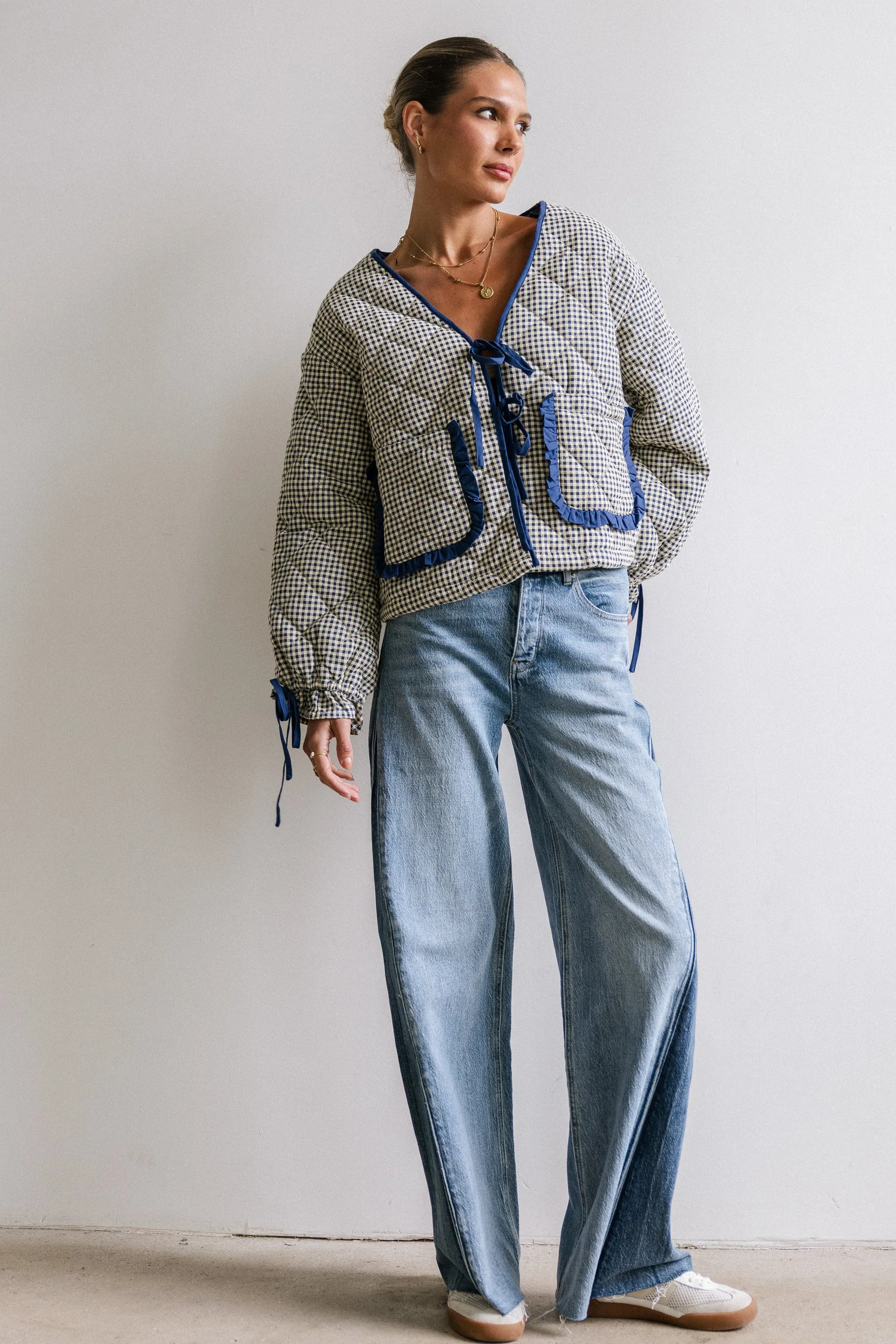 Andy Gingham Jacket sold by bohme product image thumbnail 5