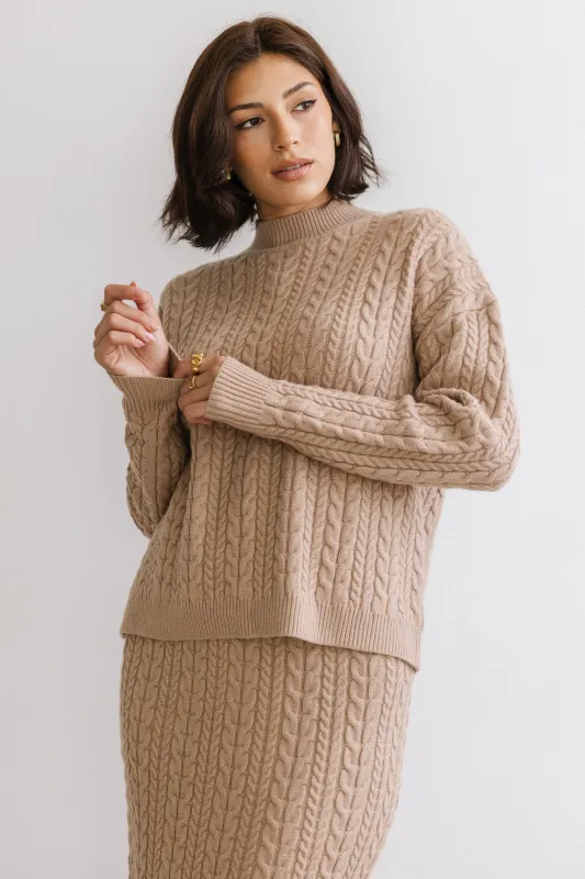 Renley Cable Knit Sweater sold by bohme