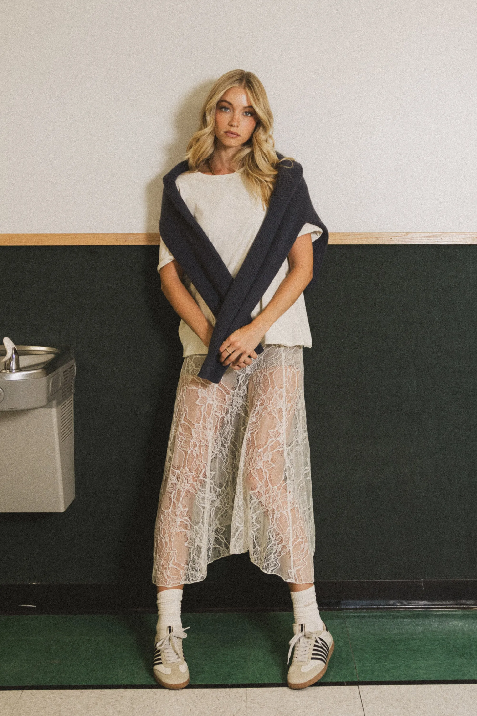 Abby Oversized Tee in Ecru sold by bohme product image thumbnail 2