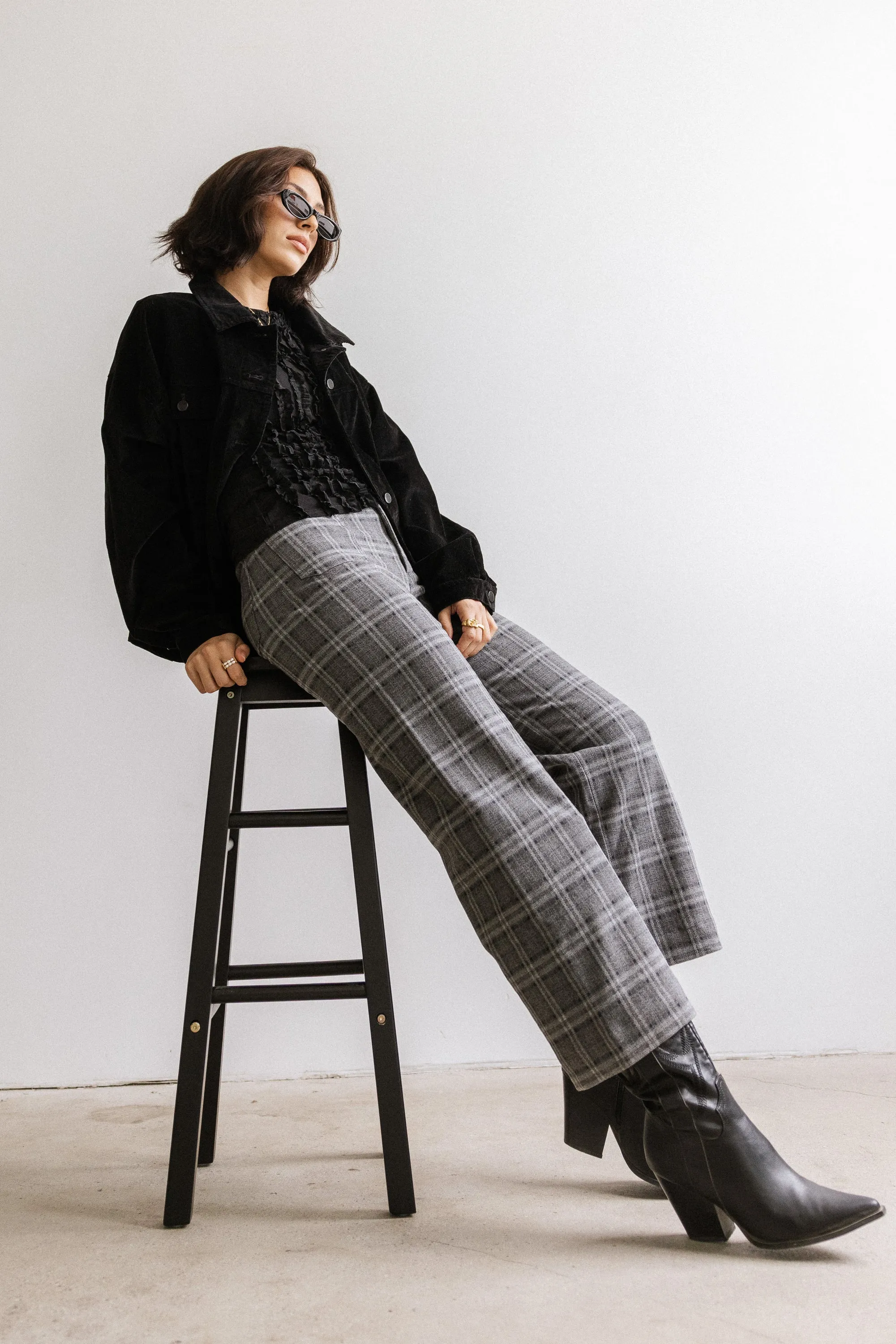 Fisher Plaid Wide Leg Pants sold by bohme product image thumbnail 3