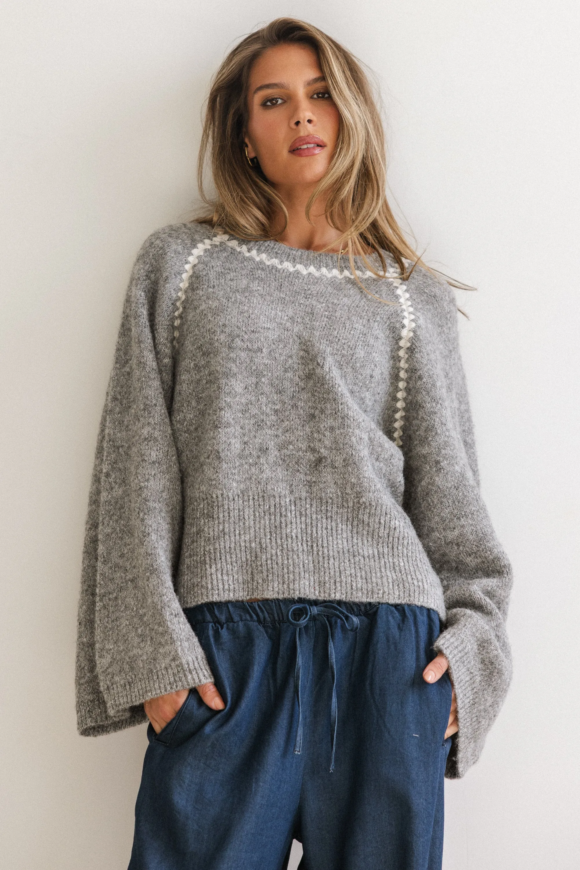 Maddy Ric Rac Knit Sweater sold by bohme